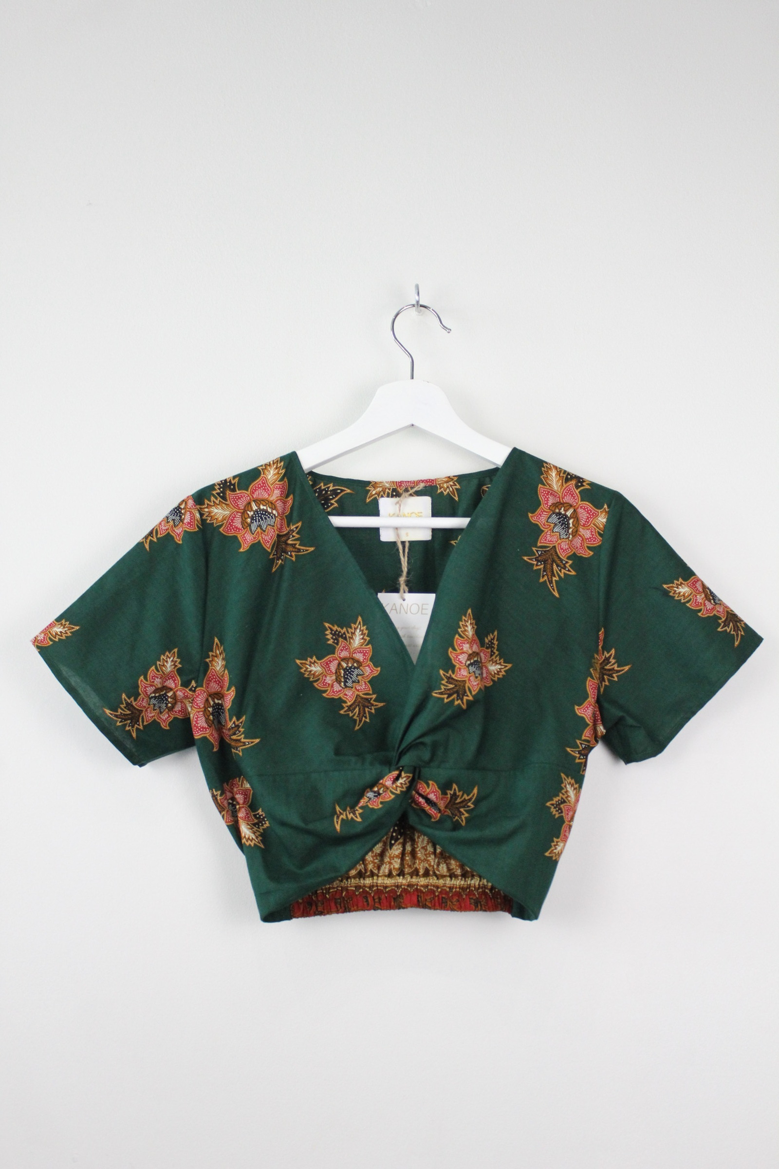 Twisted Front Batik Top - Anaya