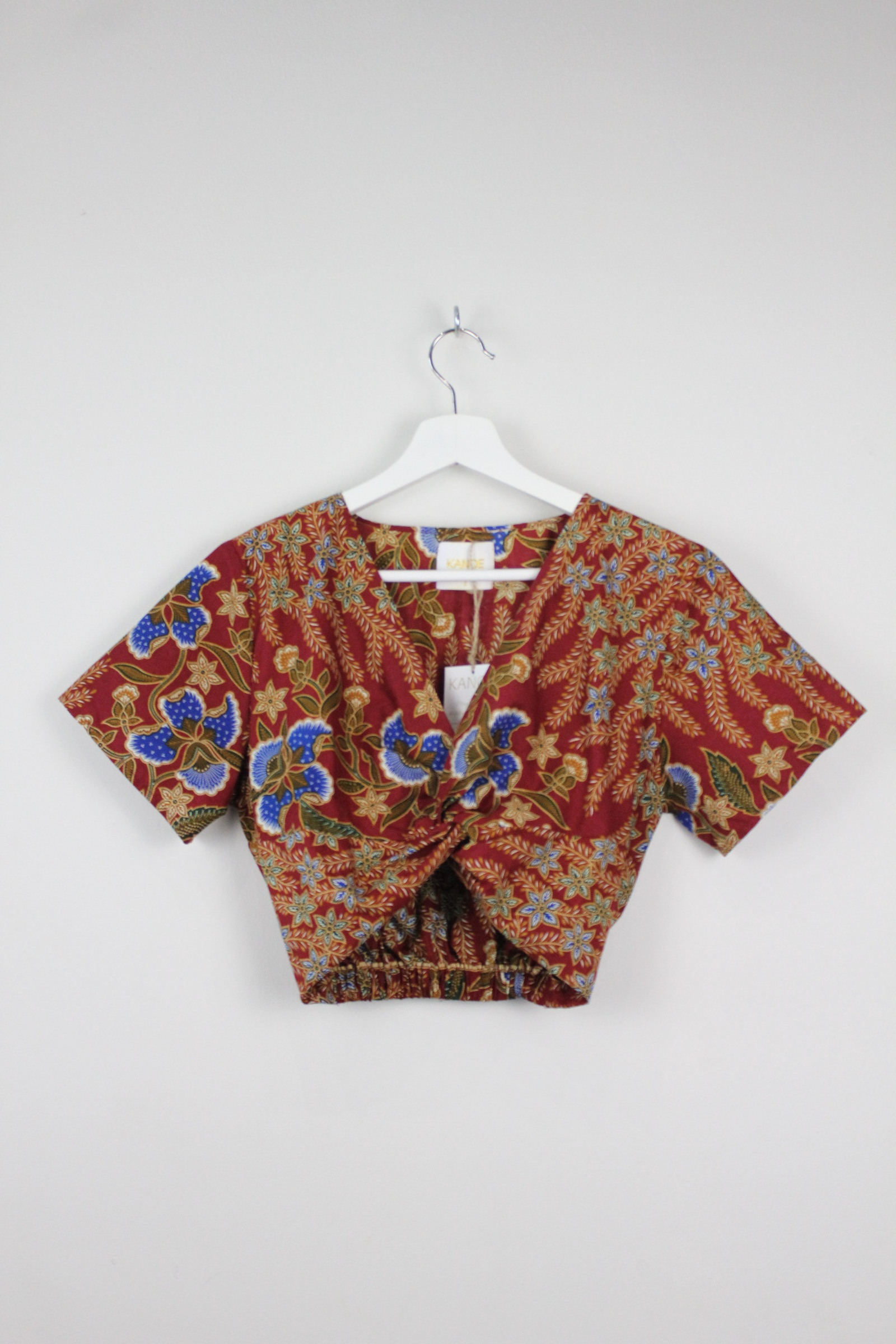 Twisted Front Batik Top - Naia