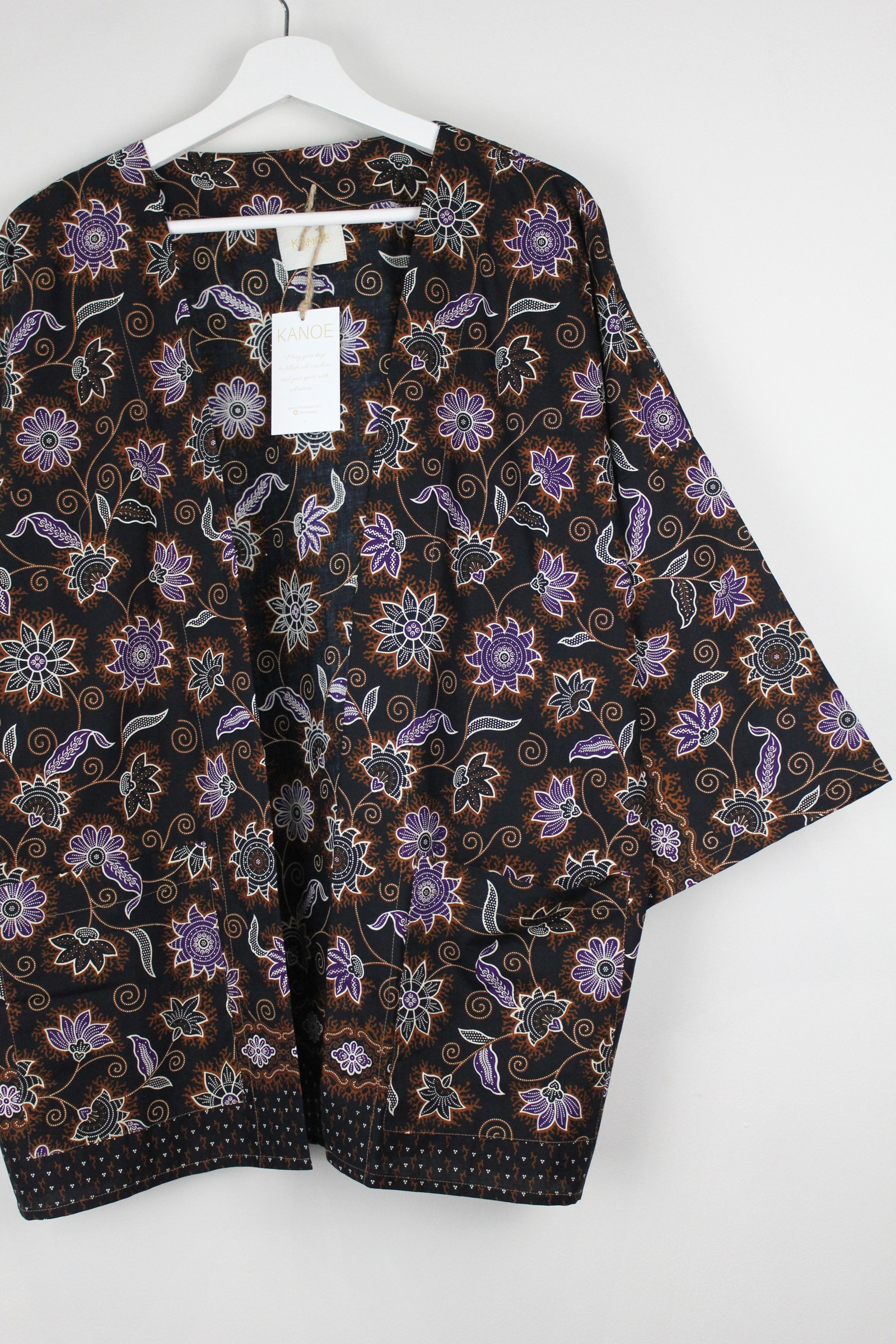 Batik Kimono Basic - Jasper (Purple)
