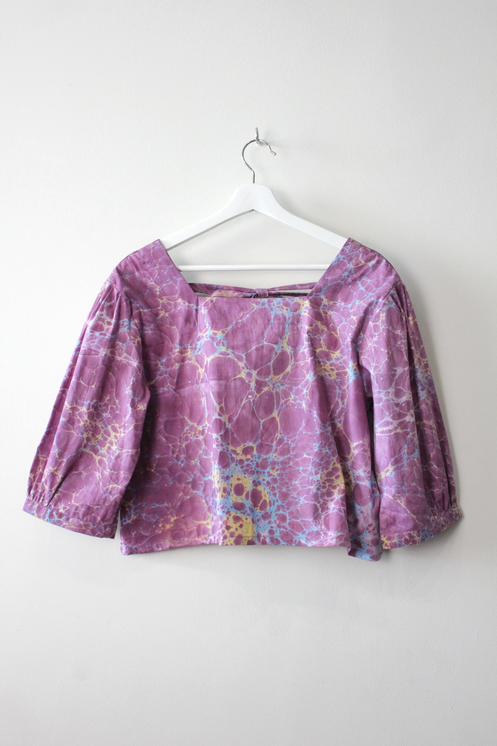 Hand Marbled Bishop Top - Xena
