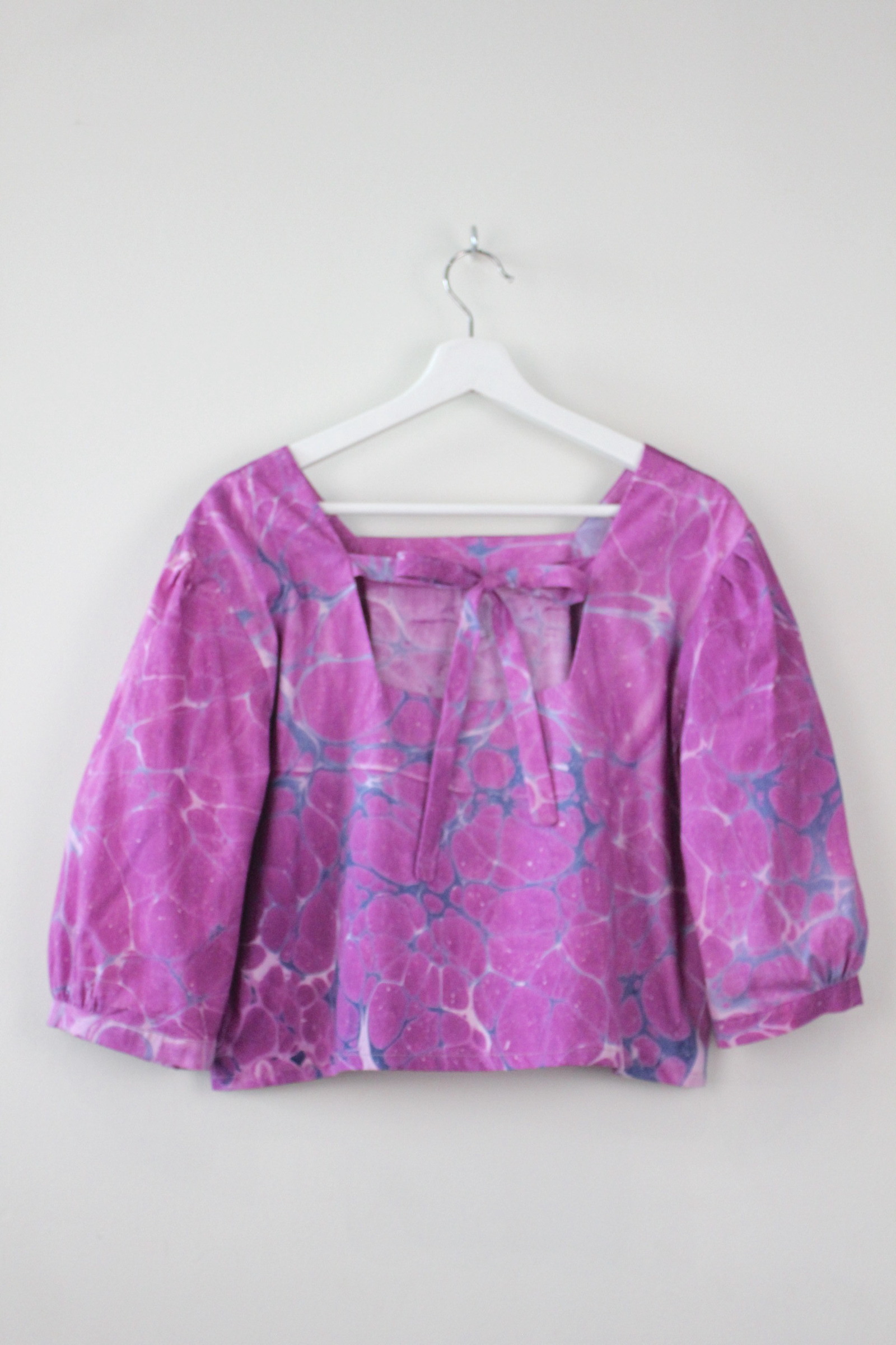 Hand Marbled Bishop Top - Ruba