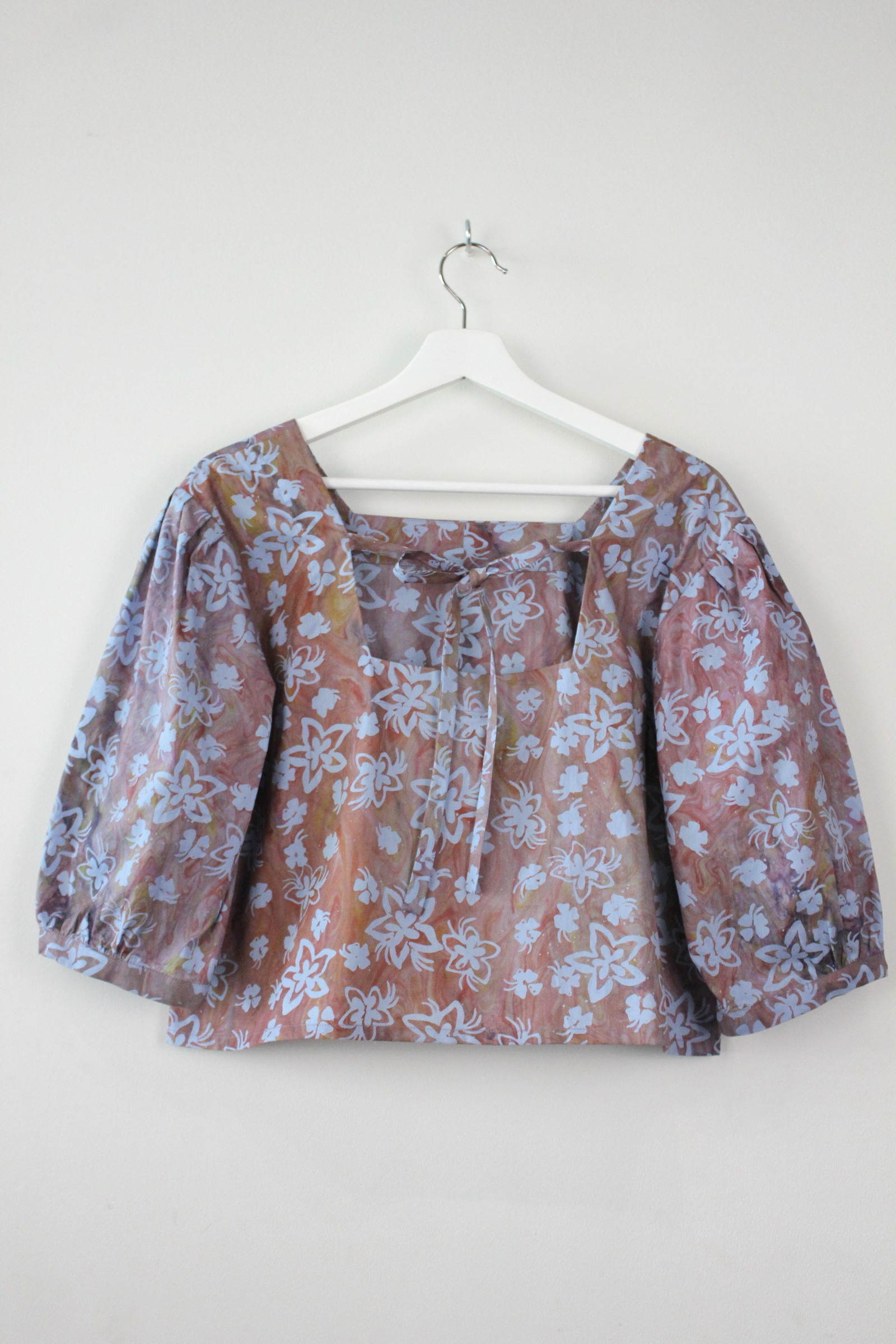 Hand Marbled Bishop Top - Zina