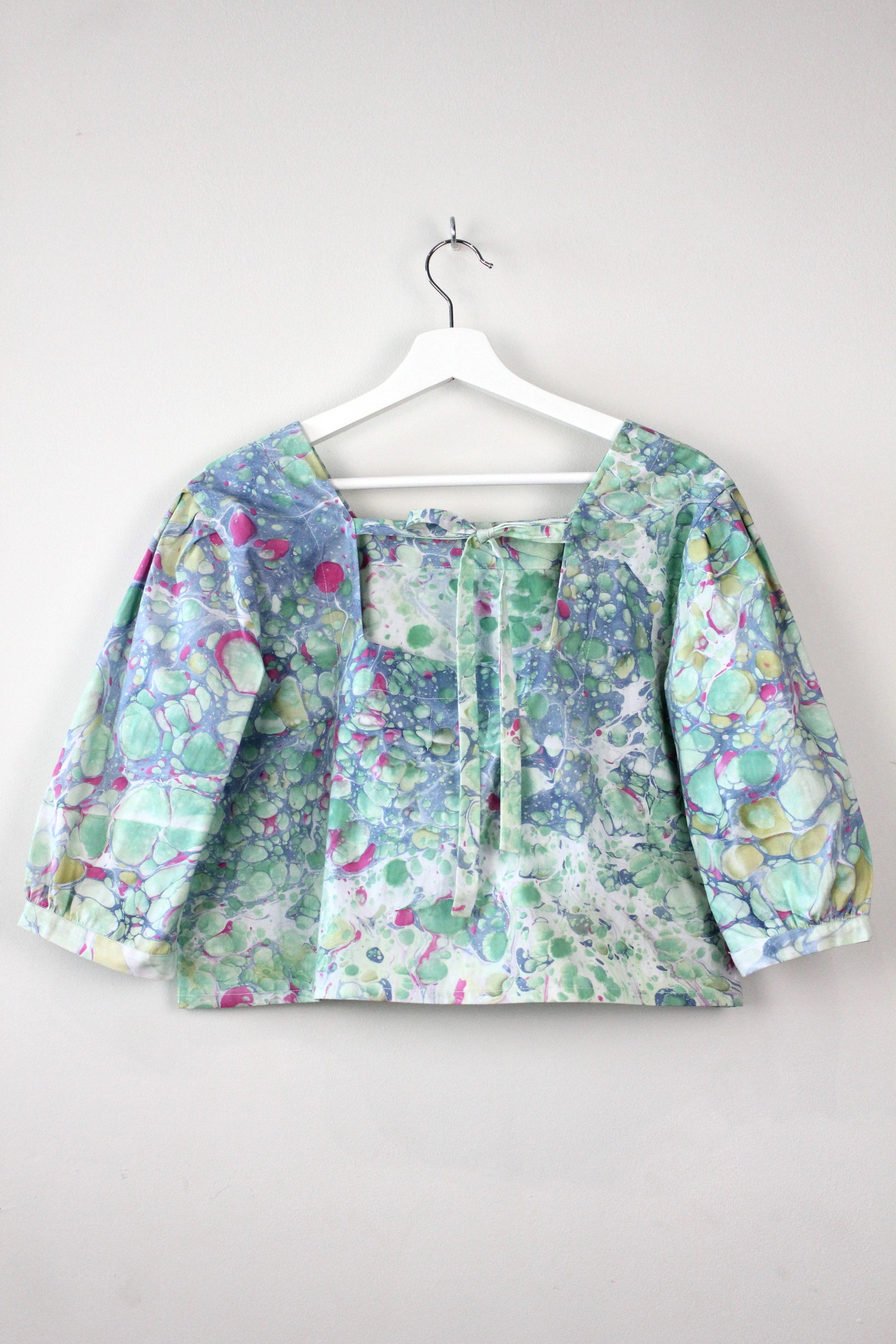 Hand Marbled Bishop Top - Mina