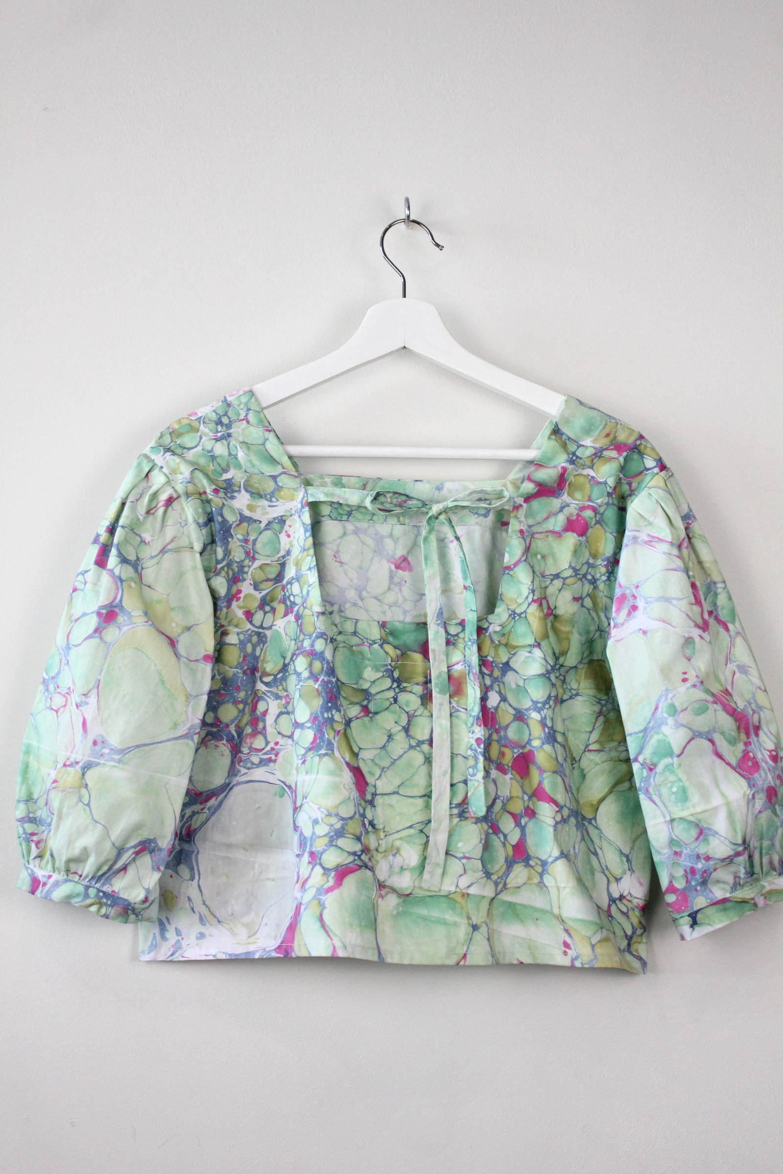 Hand Marbled Bishop Top - Lori