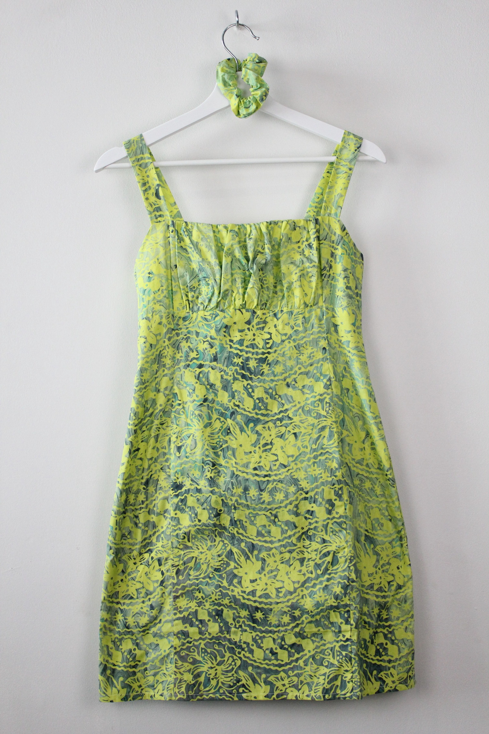Hand Marbled Batik Dress - Heidi