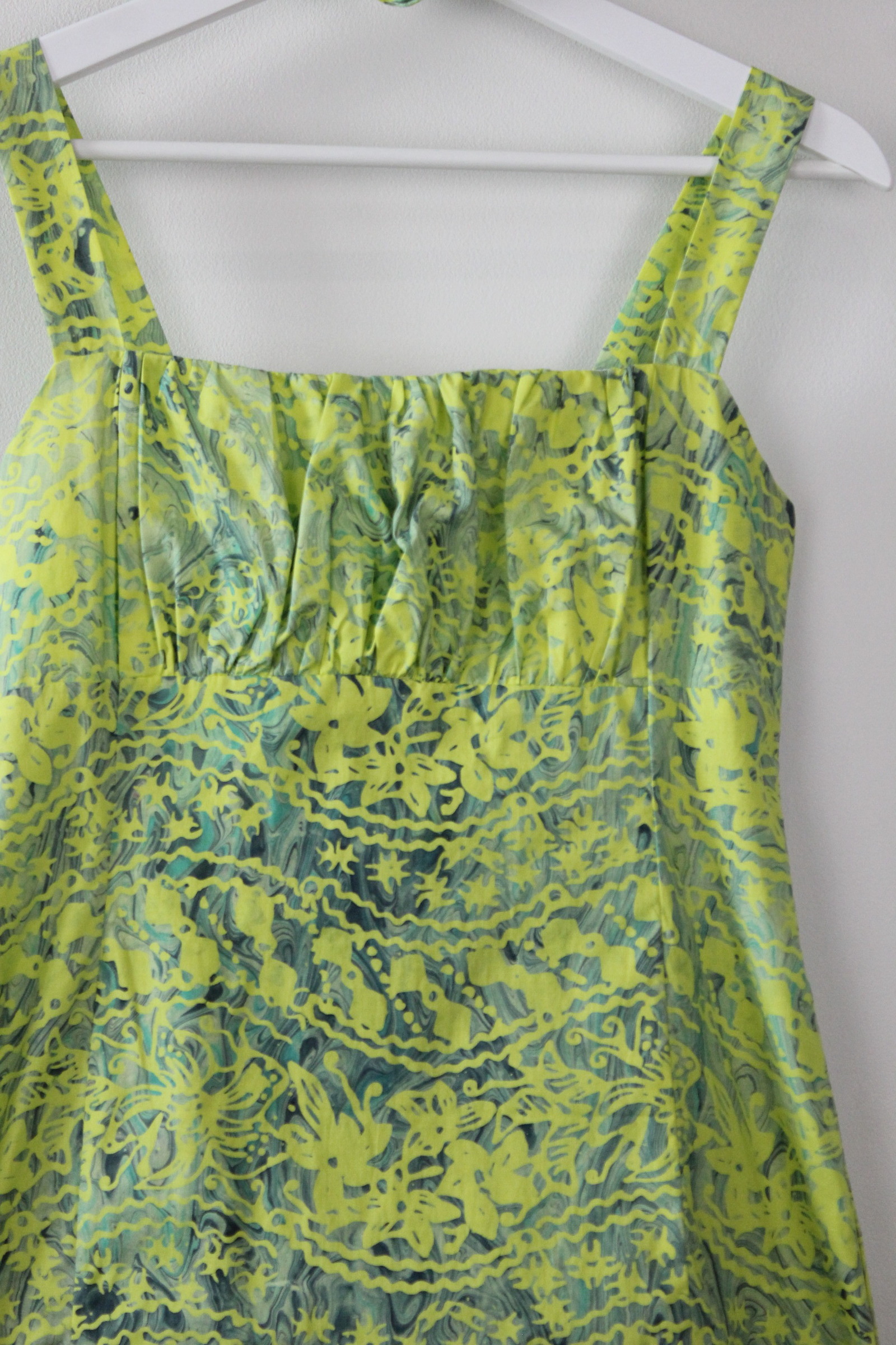 Hand Marbled Batik Dress - Heidi