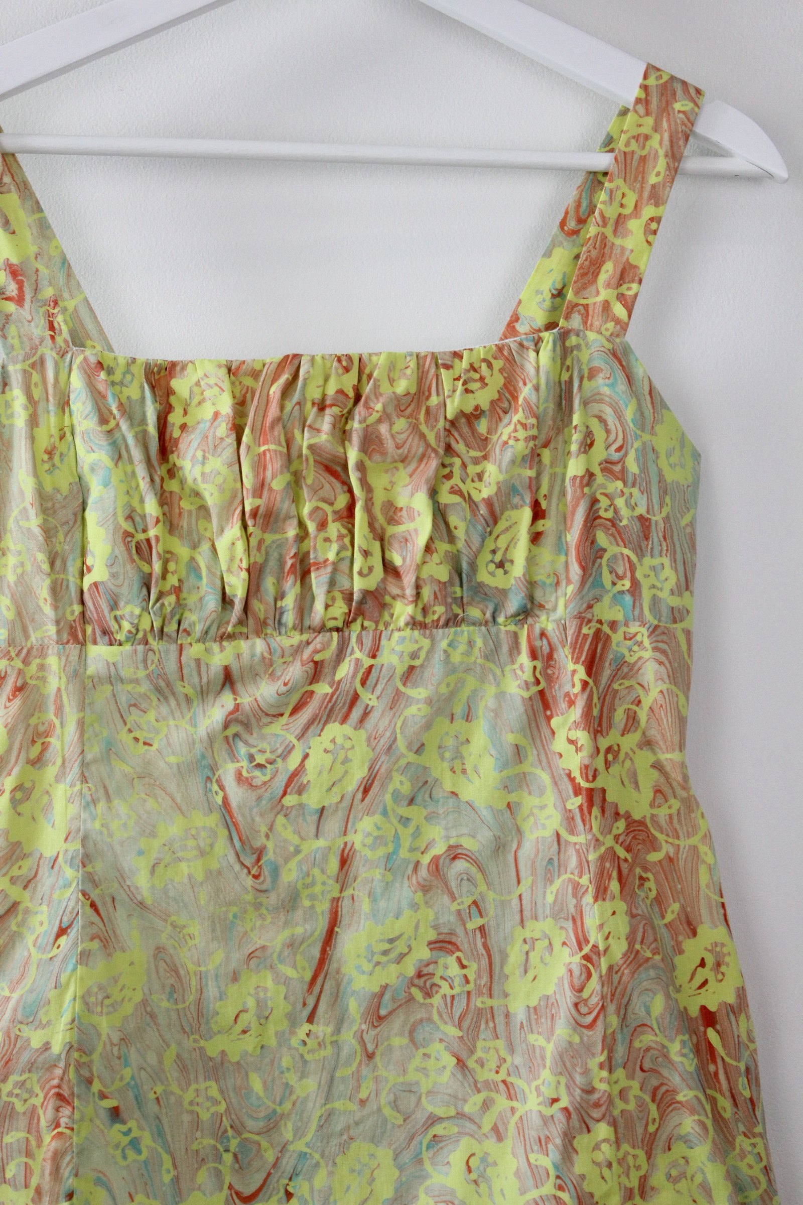 Hand Marbled Batik Dress - Amara