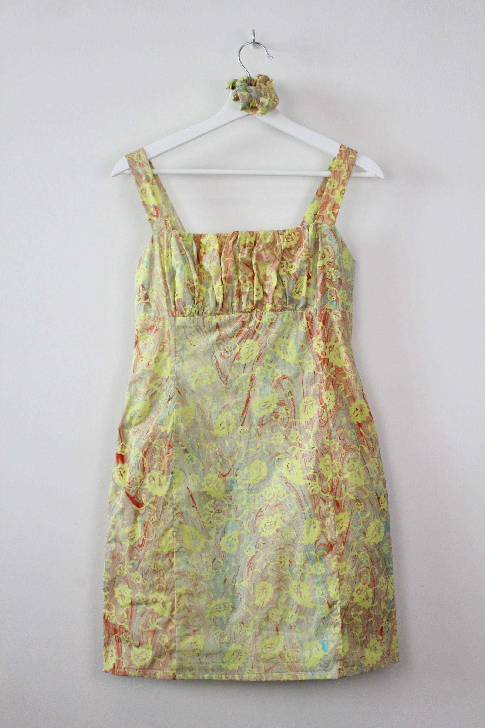Hand Marbled Batik Dress - Amara