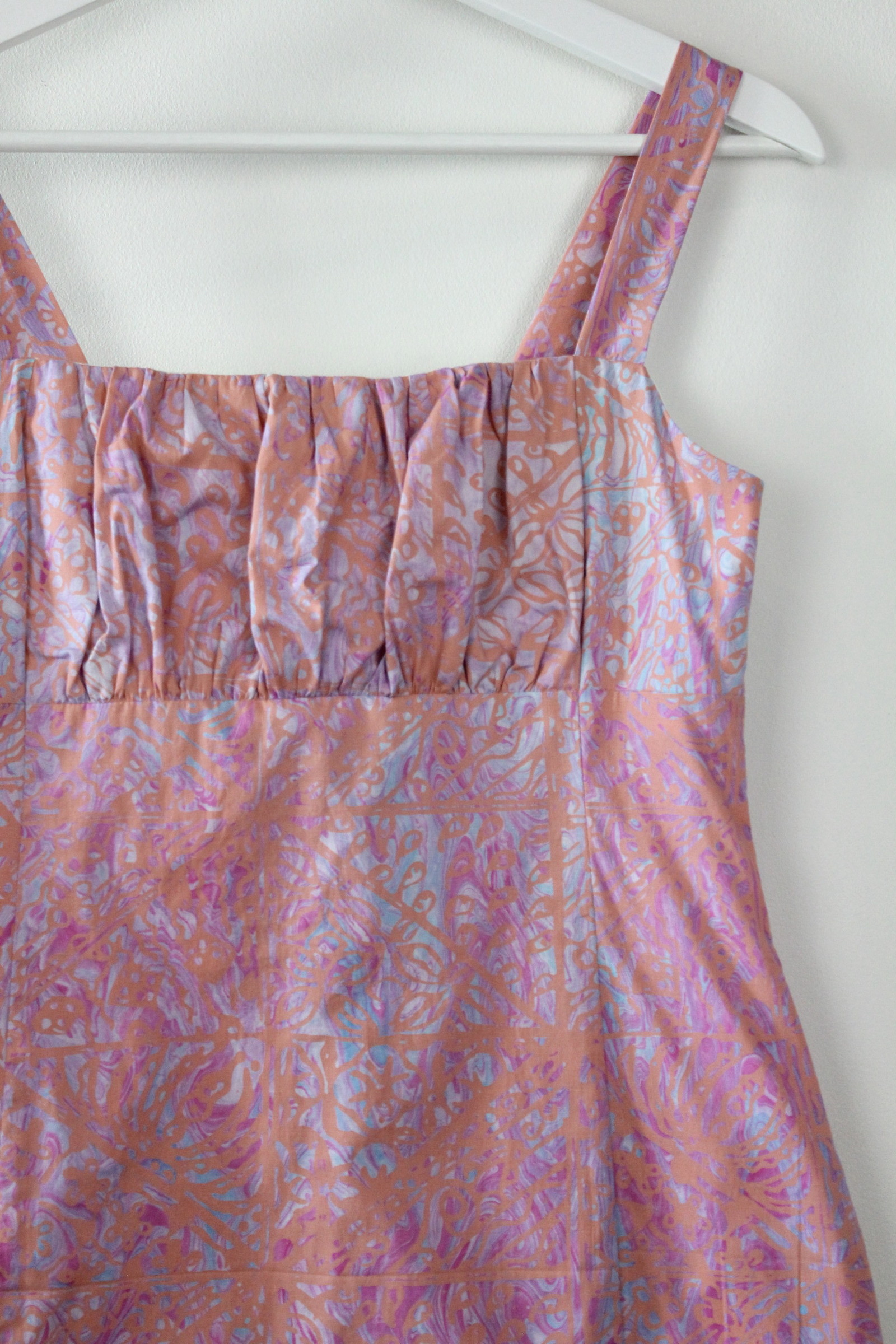 Hand Marbled Batik Dress - Samira