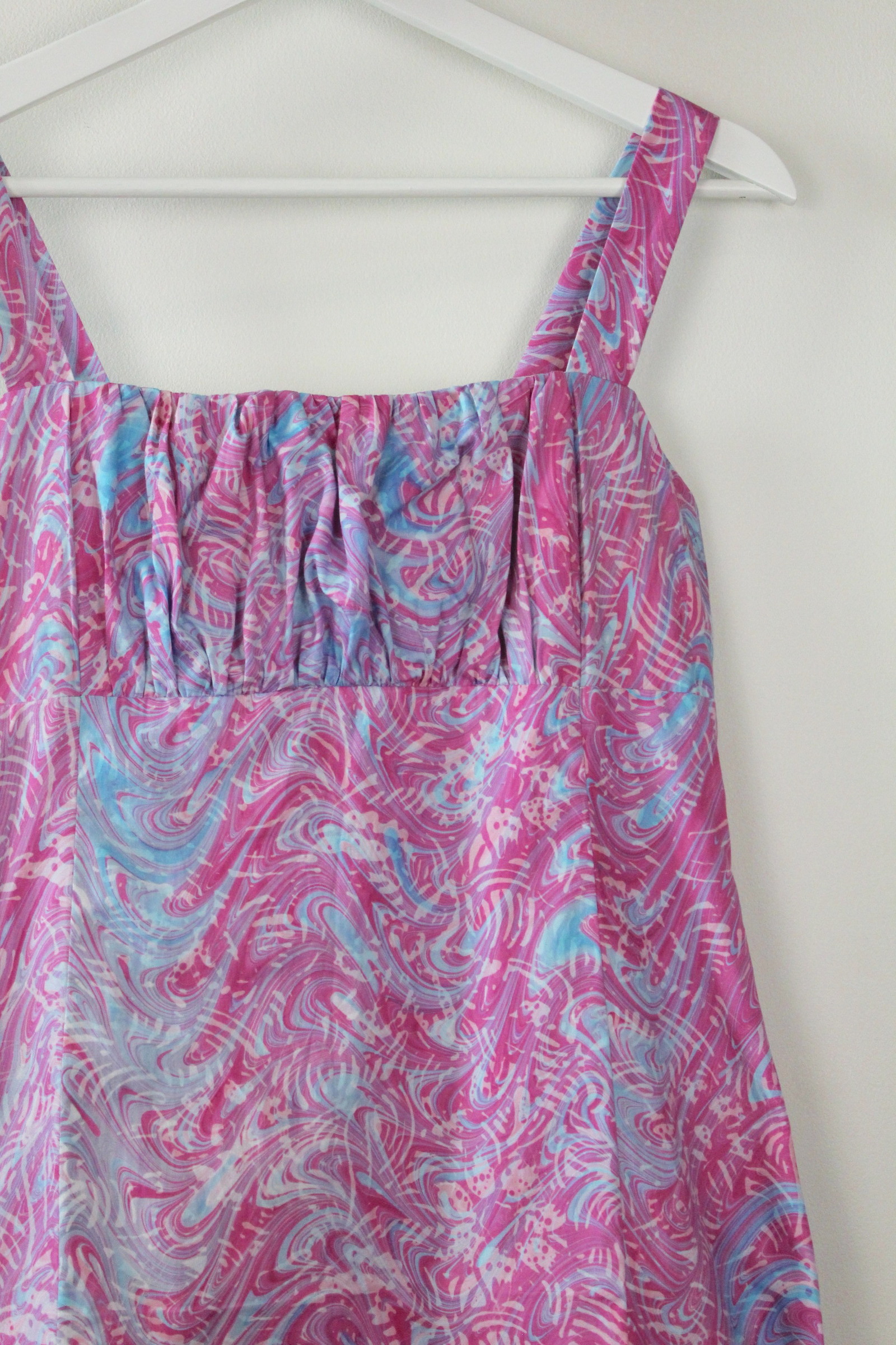 Hand Marbled Batik Dress - Yamilla