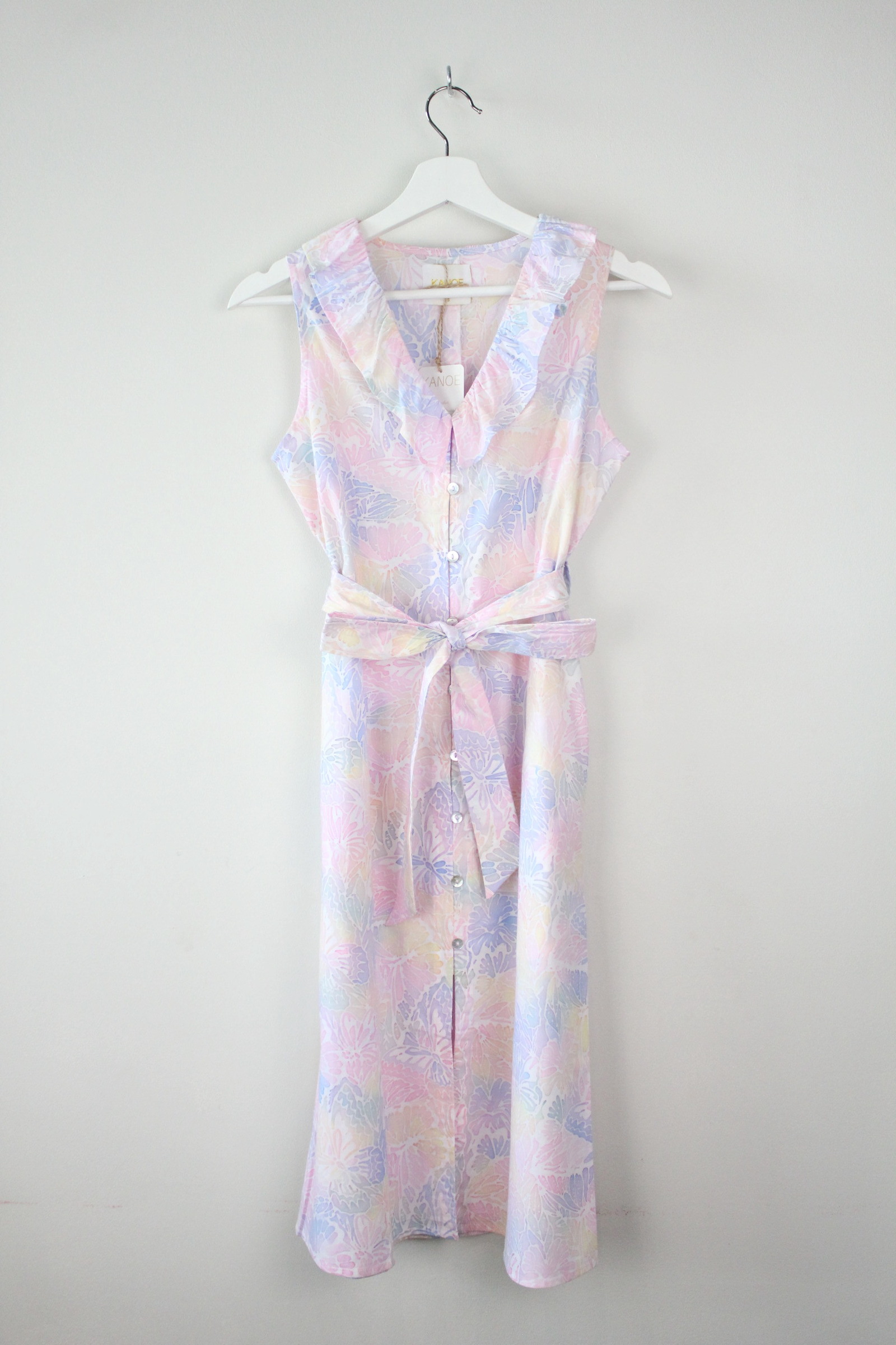 HandStamped Rainbow Batik Dress - Paddle Pop