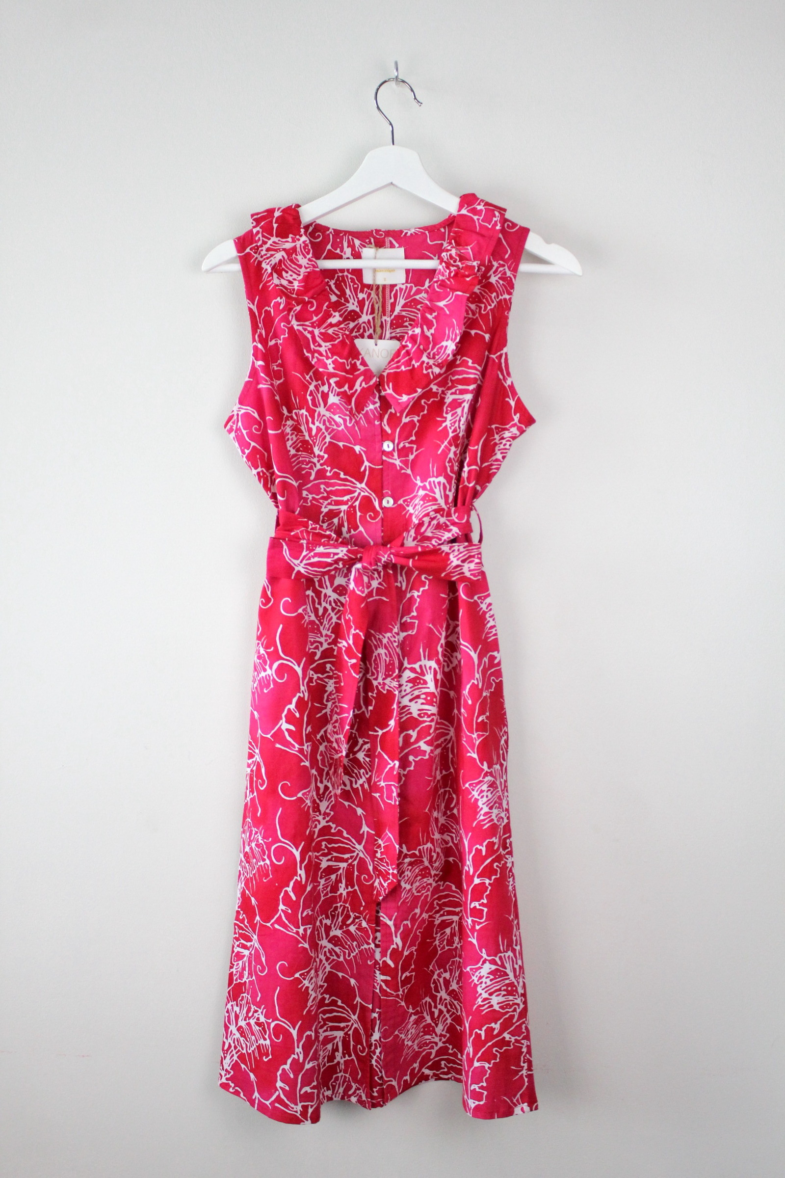 HandStamped Rainbow Batik Dress - Passion