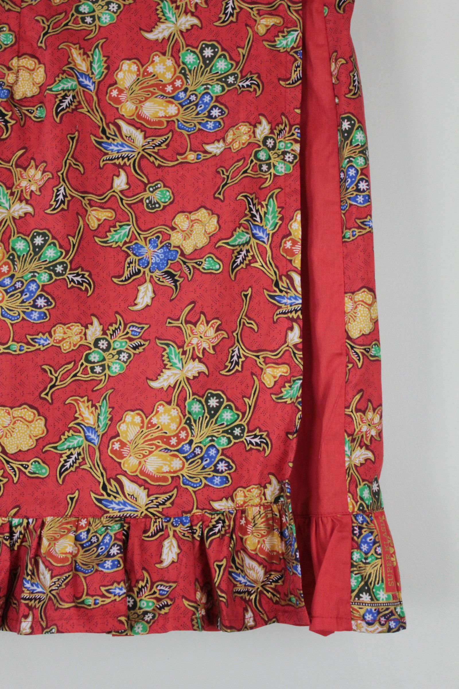 Lil Batik Wrap Skirt - Strawberry Pop