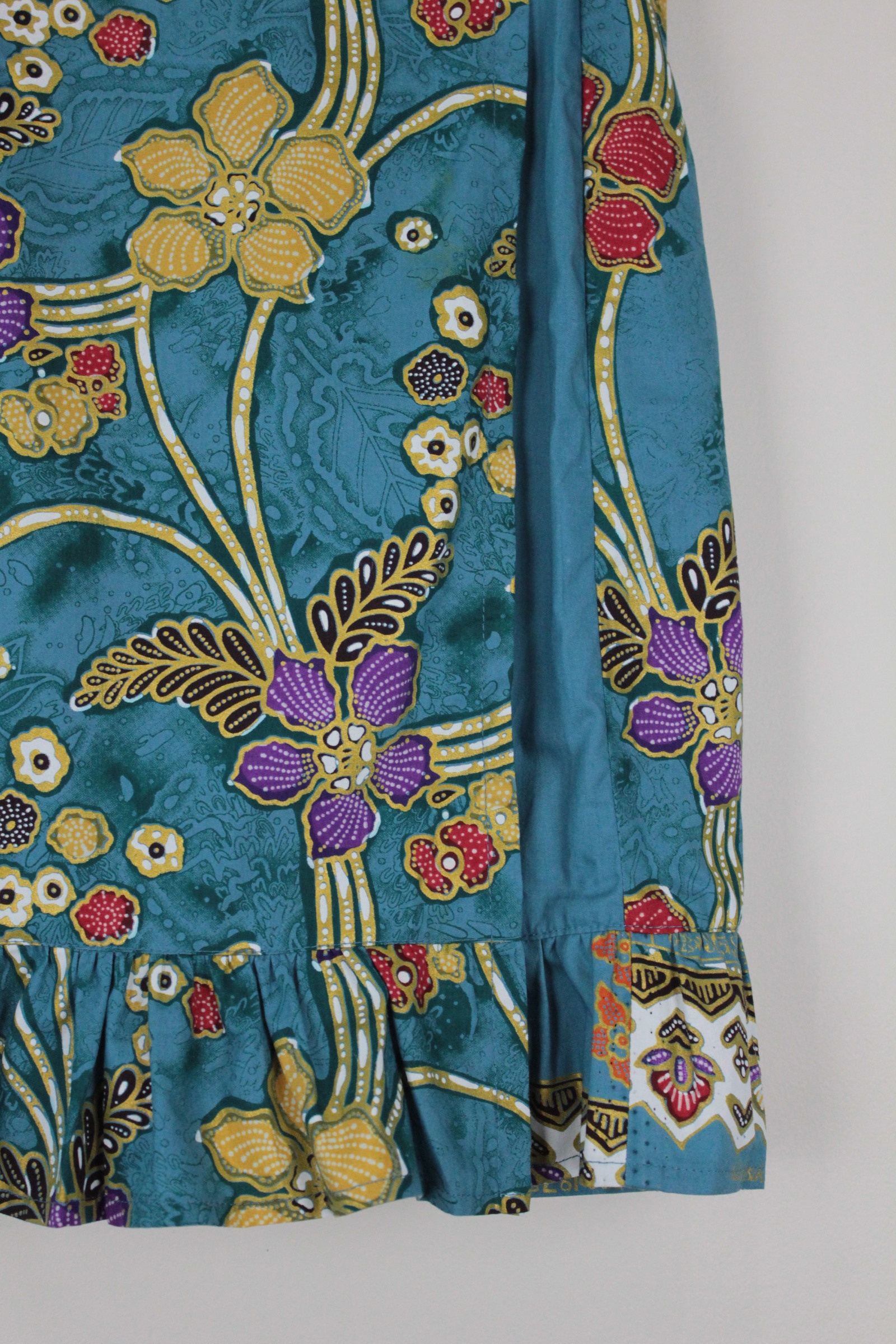 Lil Batik Wrap Skirt - Blueberry Milkshake