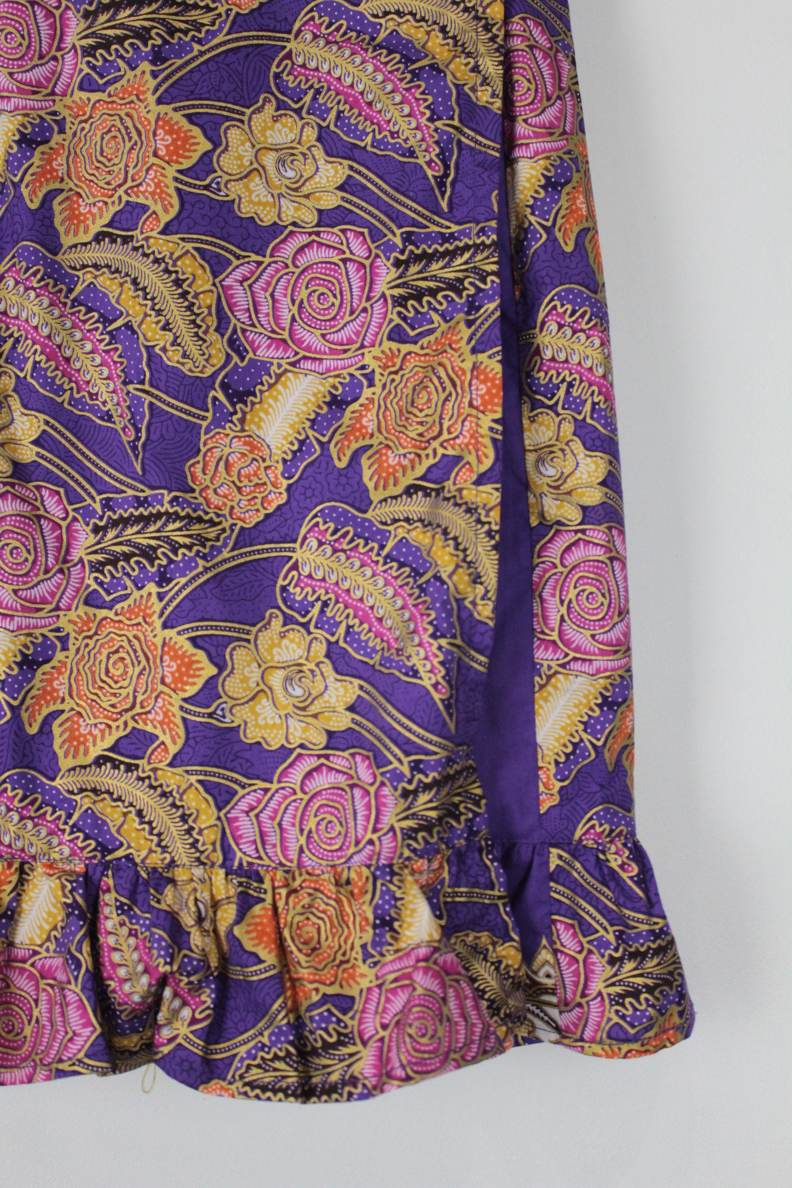 Lil Batik Wrap Skirt - Grape Twist