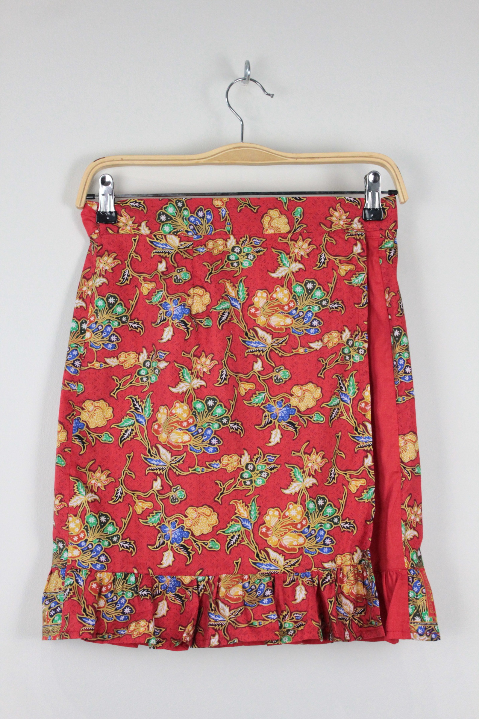 Lil Batik Wrap Skirt - Strawberry Pop