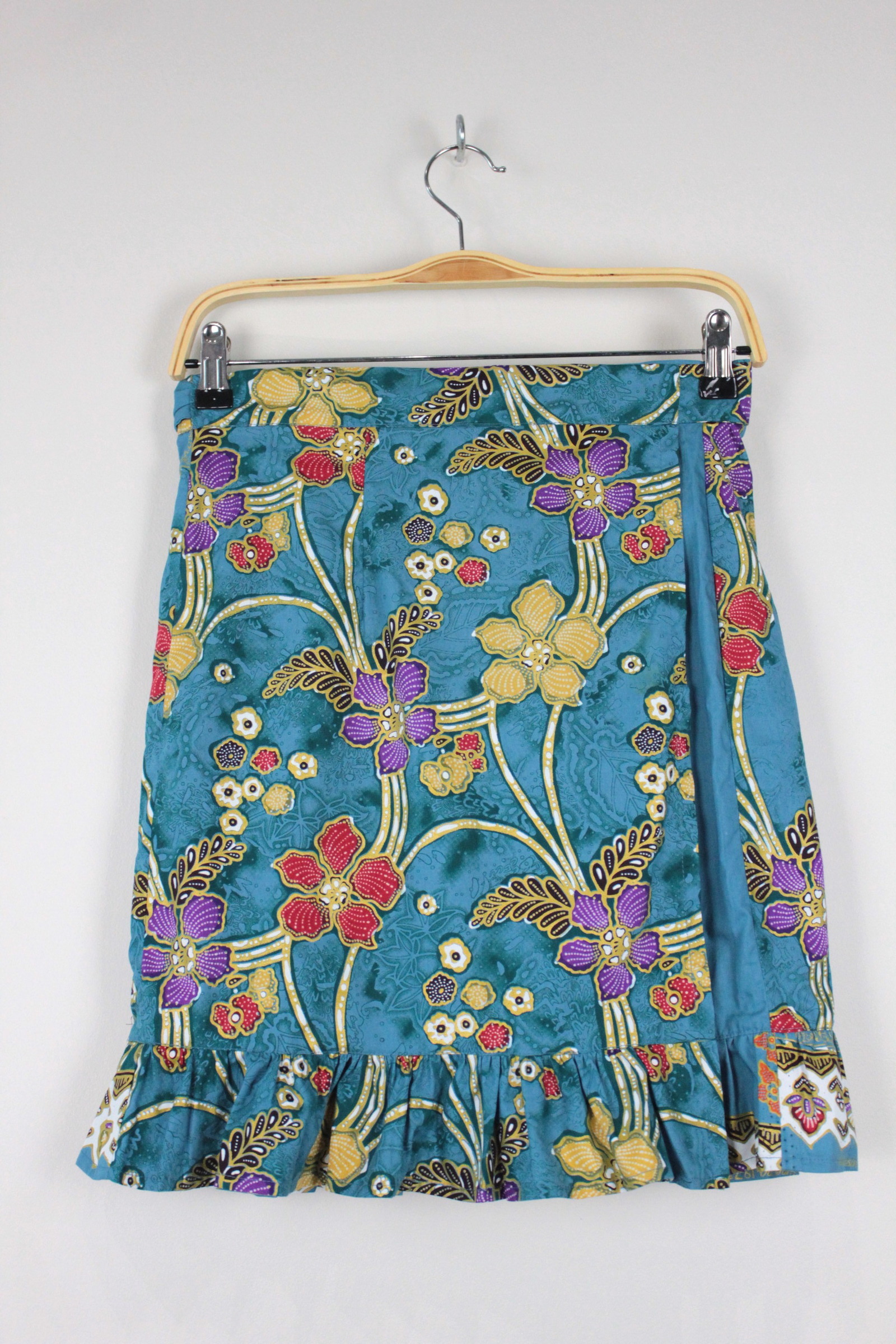 Lil Batik Wrap Skirt - Blueberry Milkshake