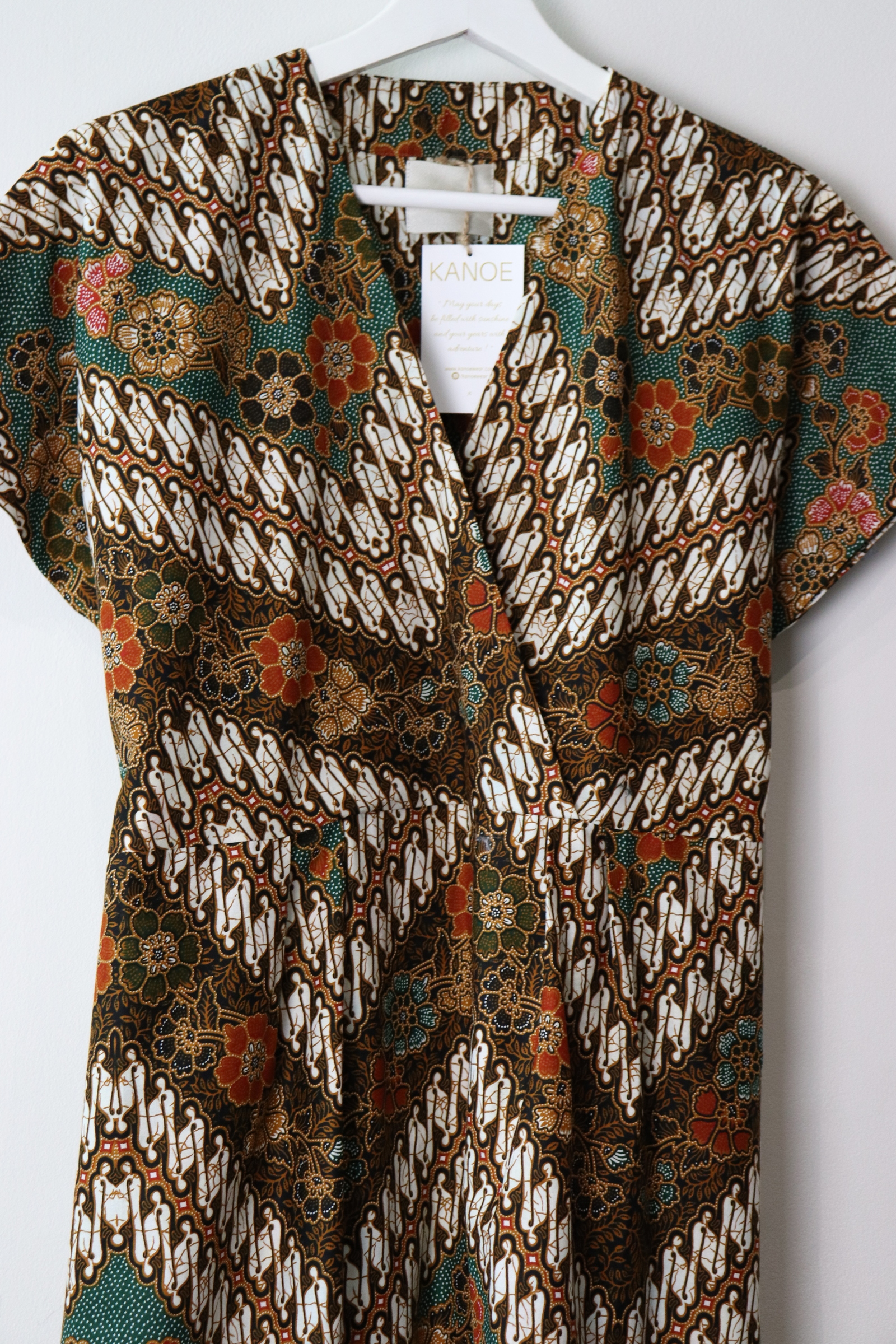 Kimono wrap dress - Gina (Emerald)