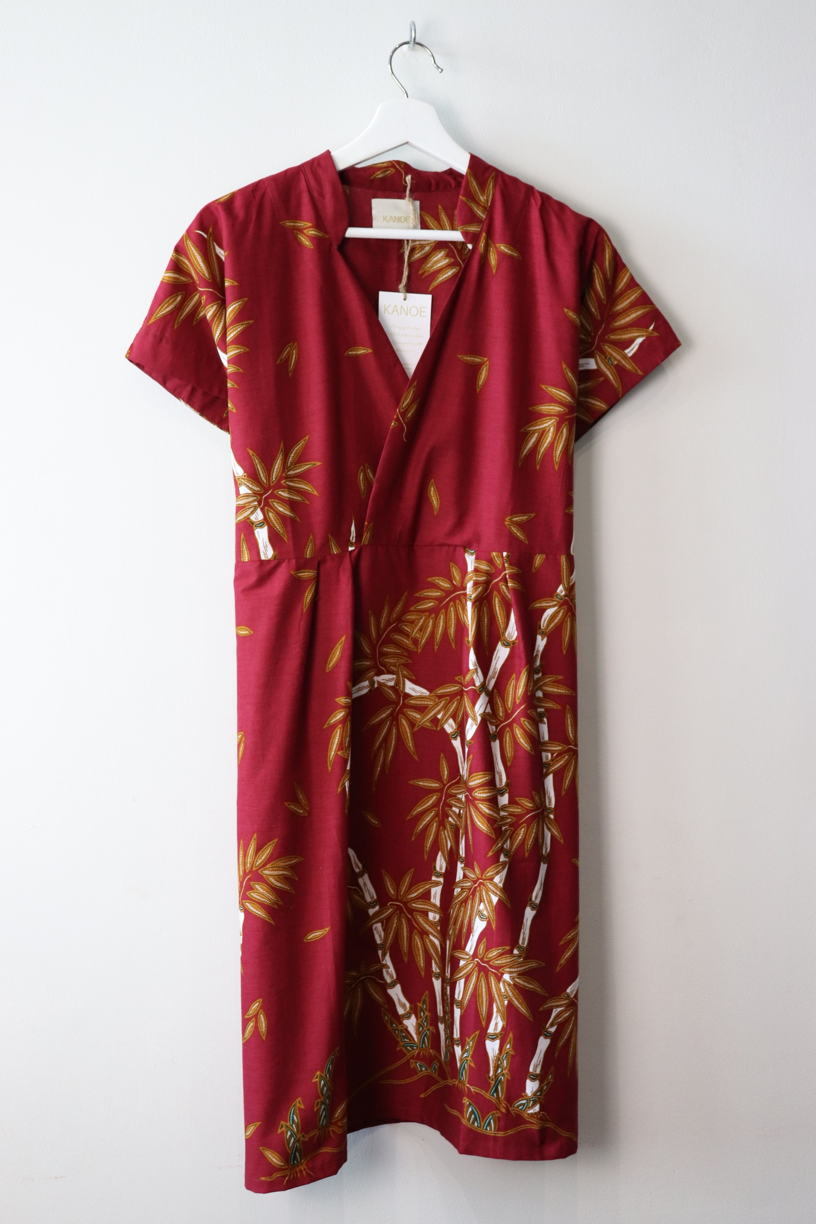 Kimono wrap dress w/ mandarin collar - Fiesty