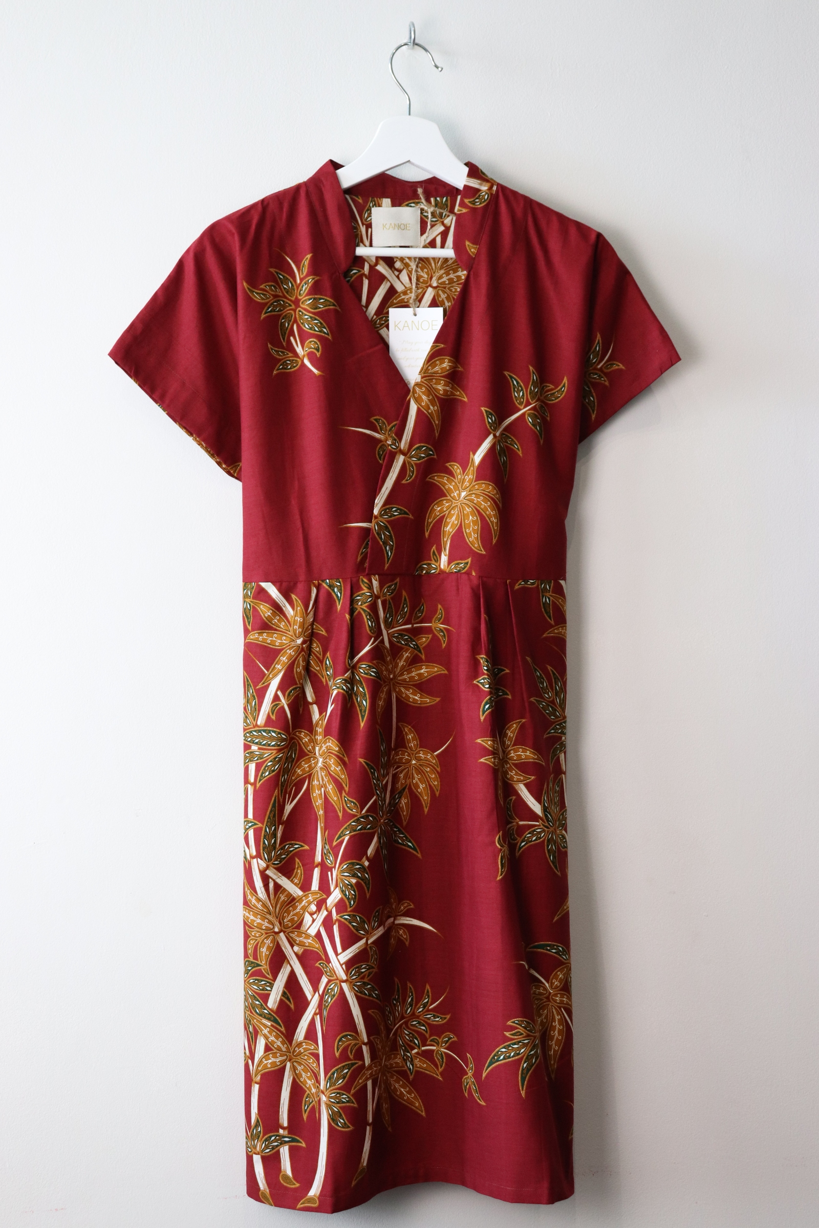 Kimono wrap dress w/ mandarin collar - Brave