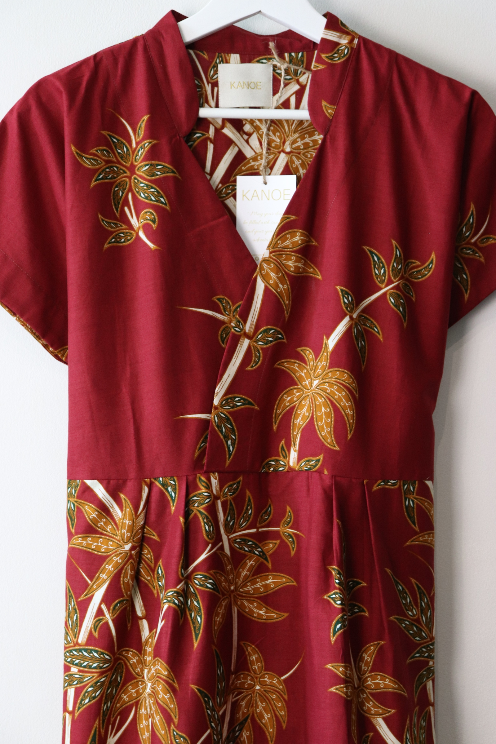 Kimono wrap dress w/ mandarin collar - Brave