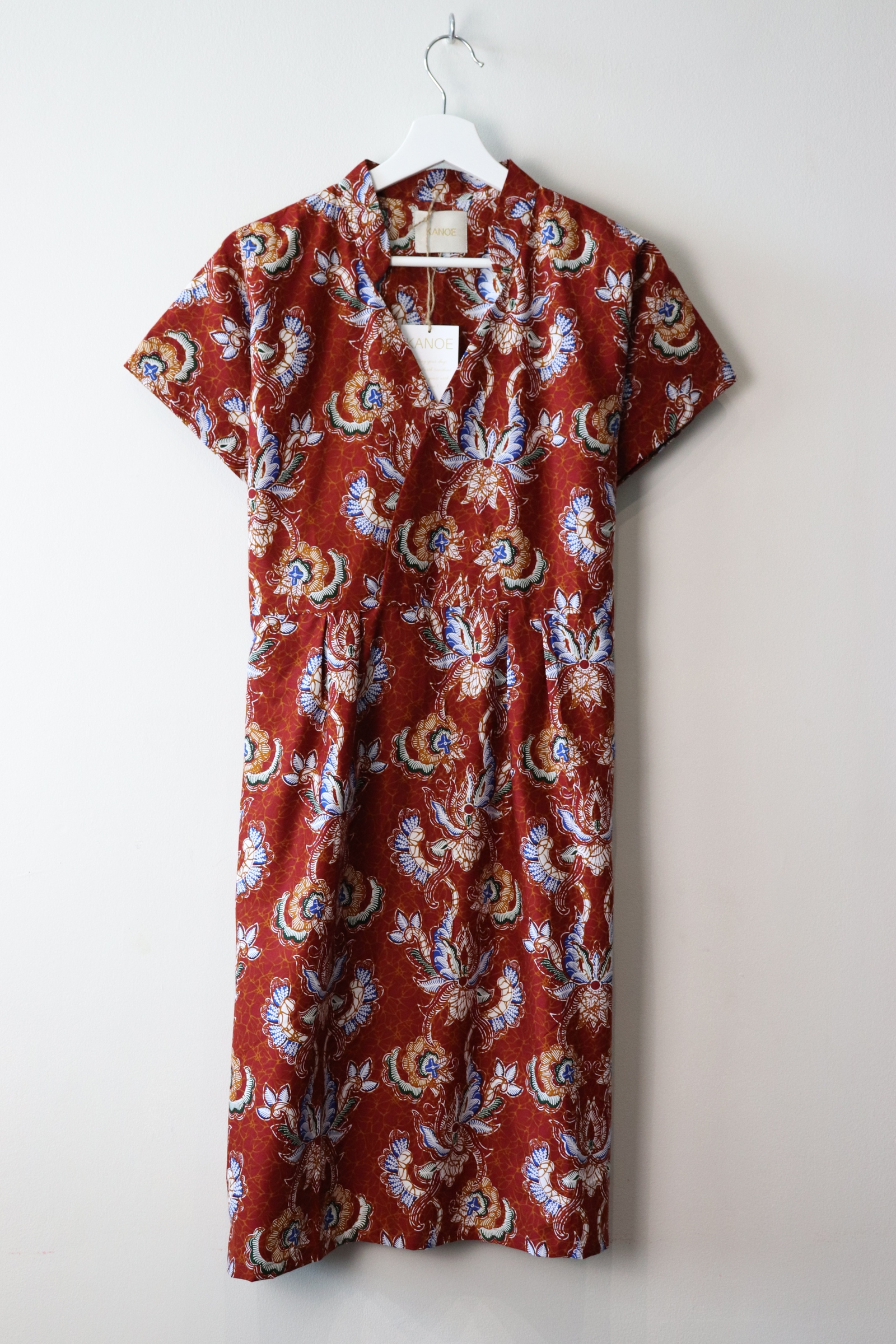 Kimono wrap dress w/ mandarin collar - Mika