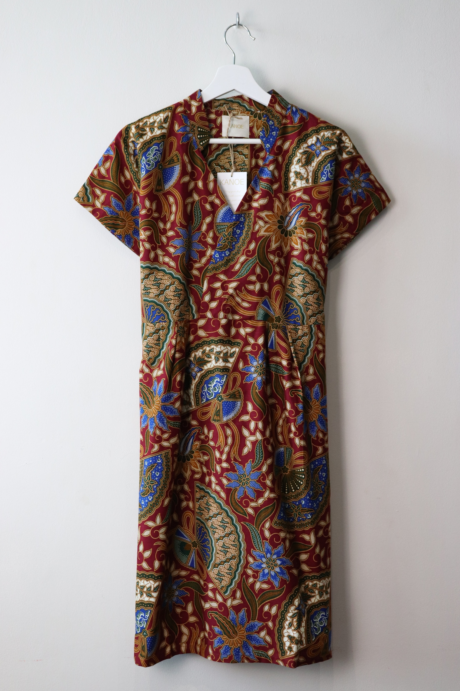 Kimono wrap dress w/ mandarin collar - Inni