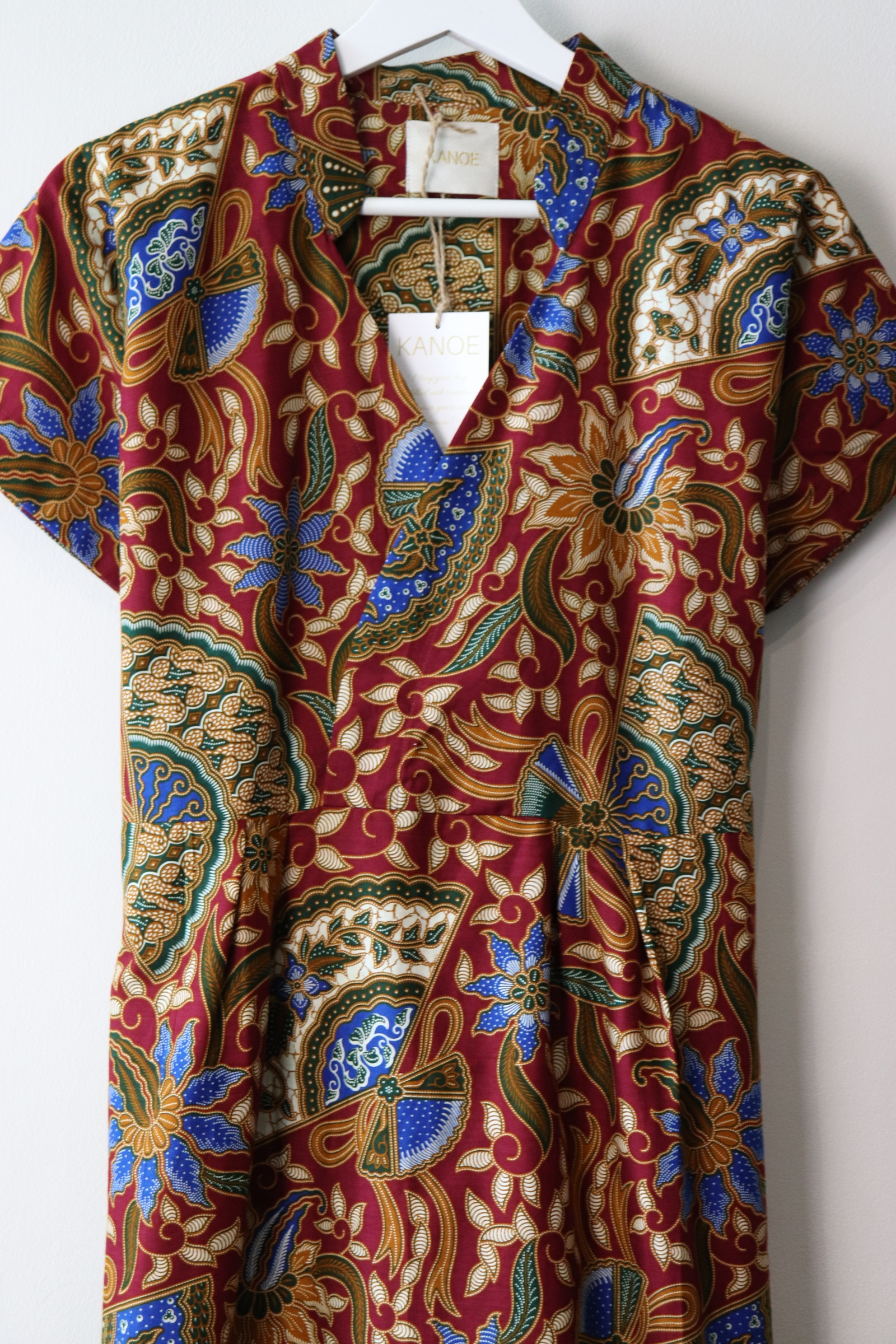 Kimono wrap dress w/ mandarin collar - Inni