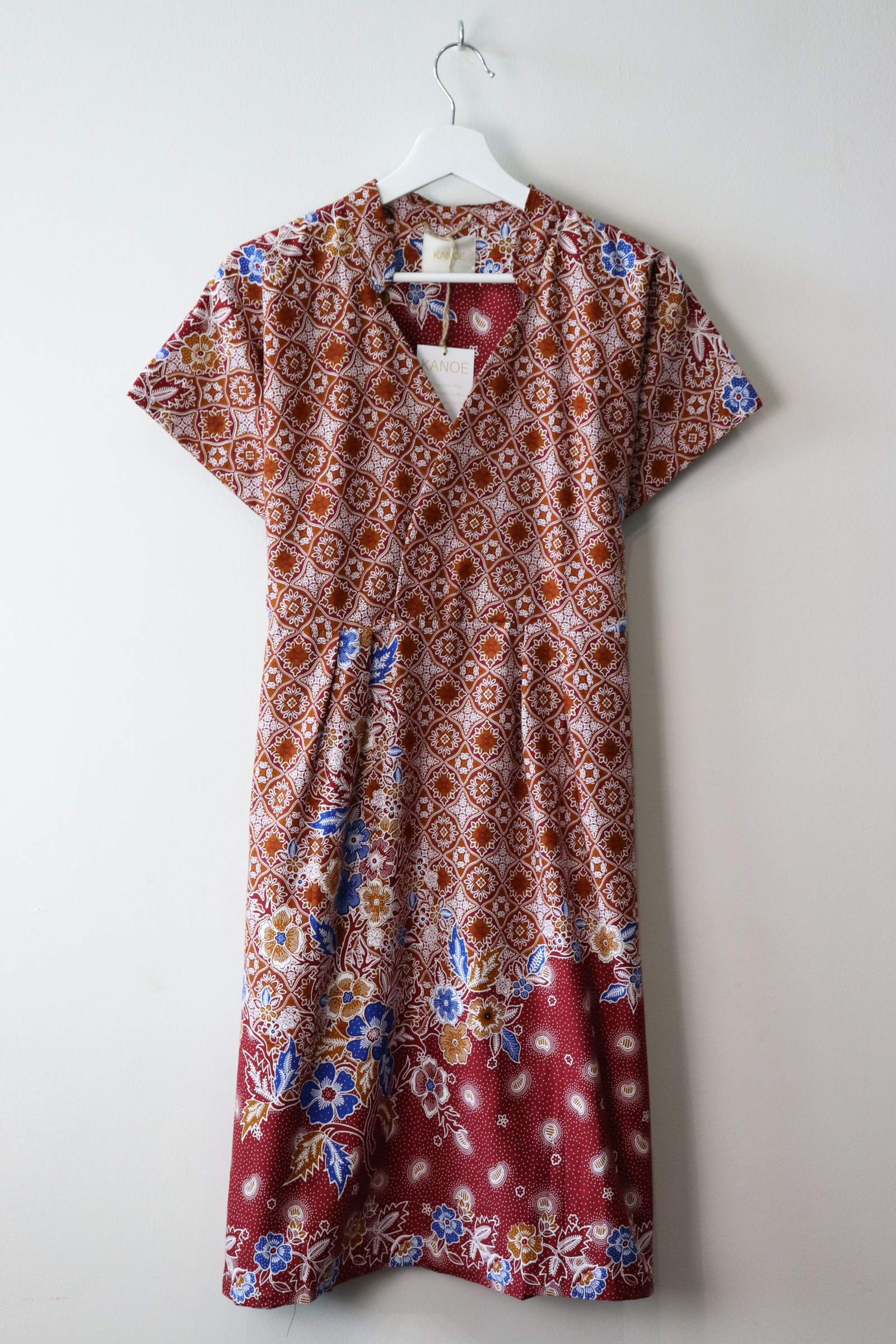 Kimono wrap dress w/ mandarin collar - Maya