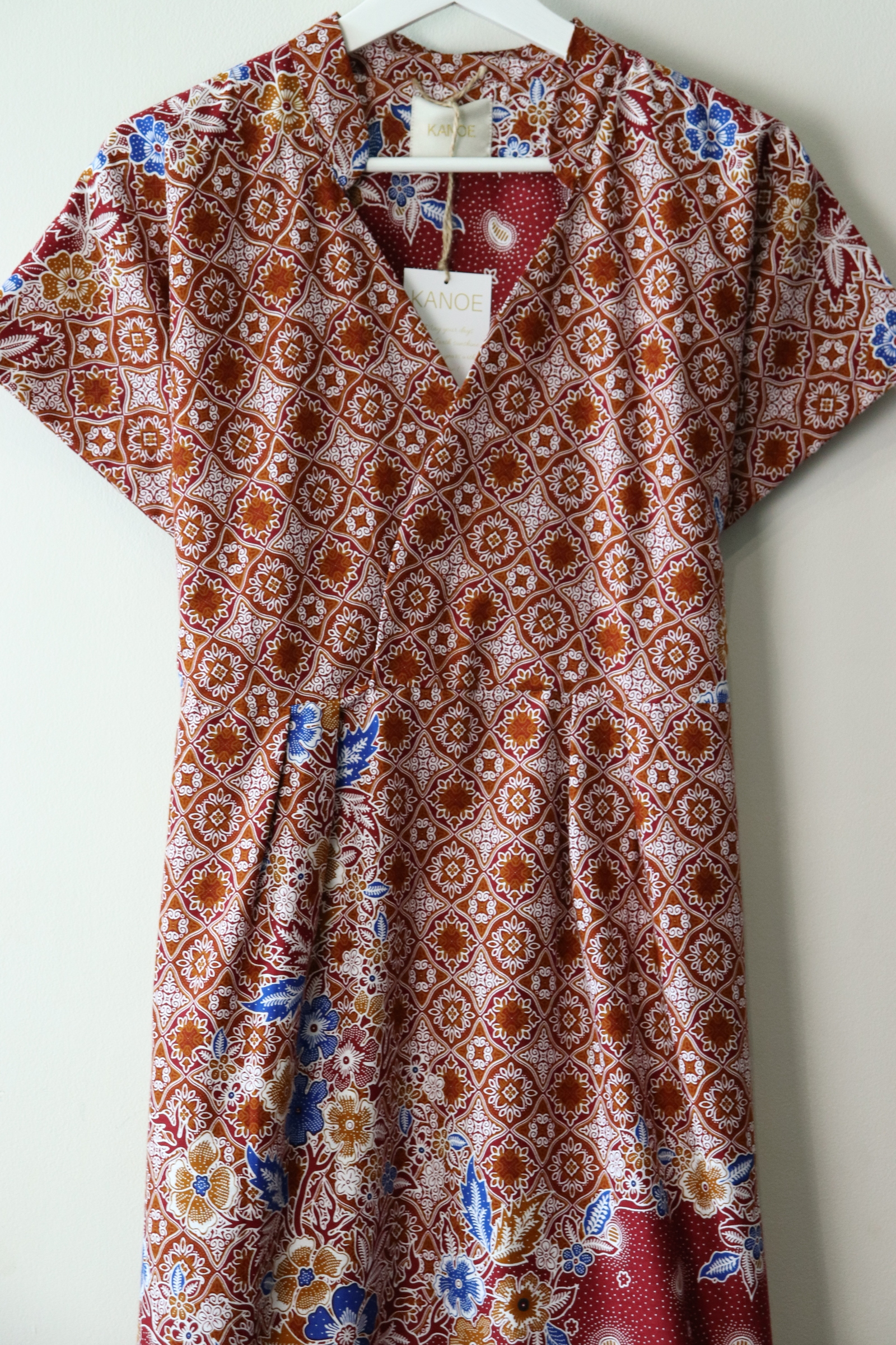 Kimono wrap dress w/ mandarin collar - Maya