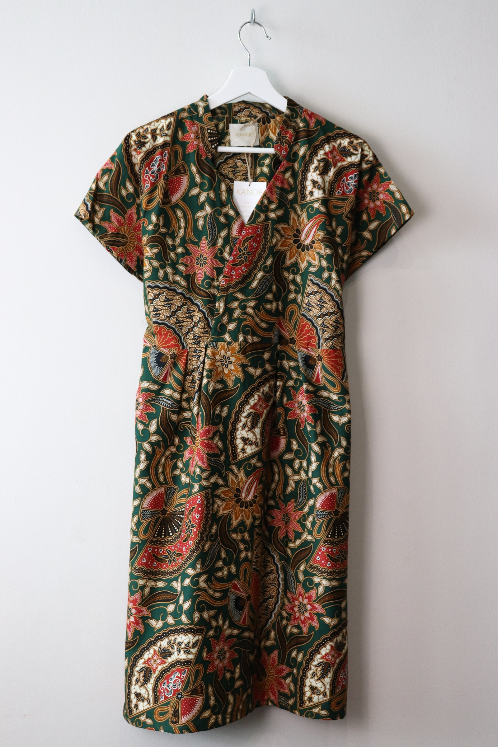 Kimono wrap dress w/ mandarin collar - Gorge