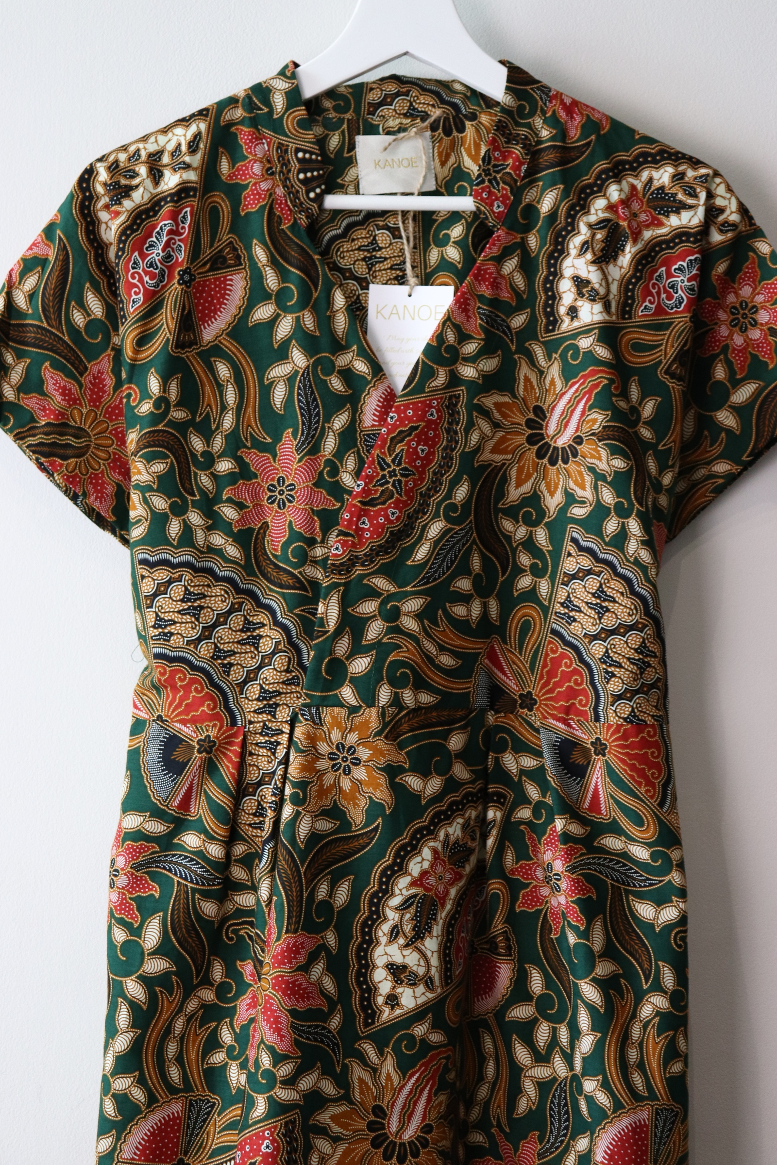 Kimono wrap dress w/ mandarin collar - Gorge