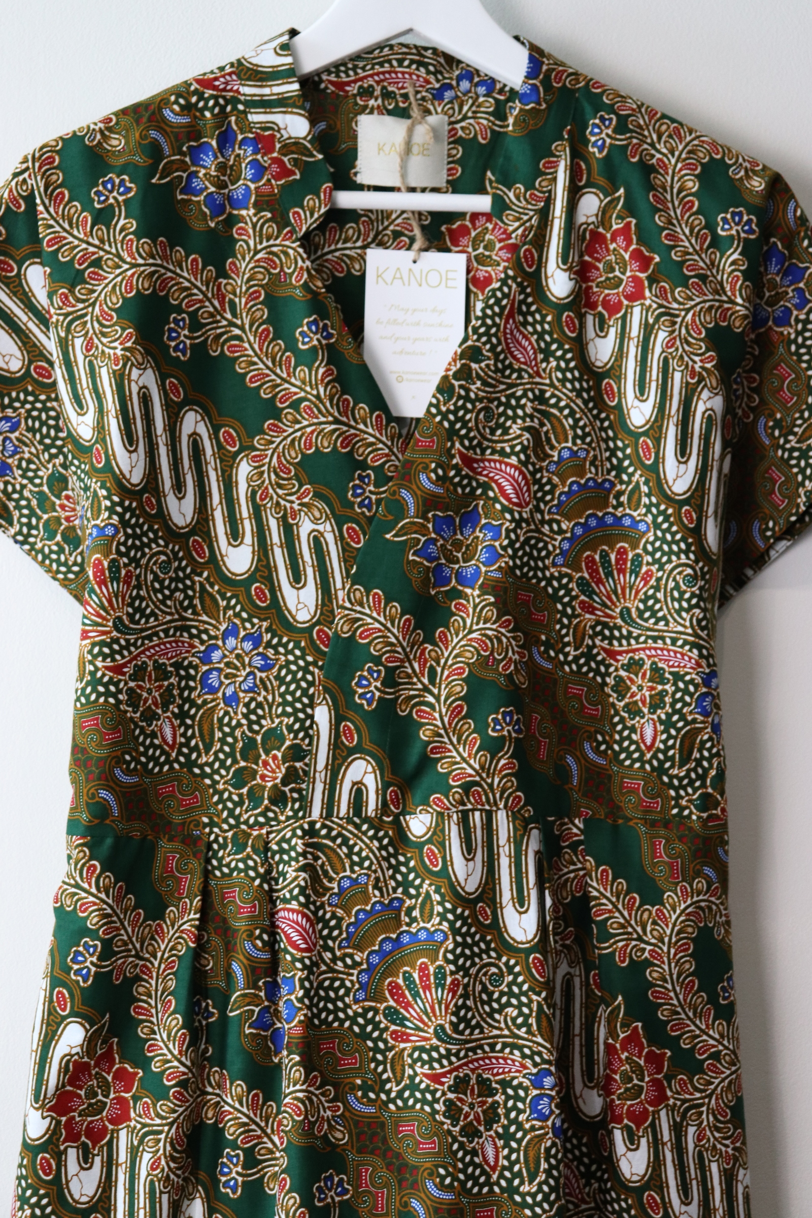 Kimono wrap dress w/ mandarin collar - Jiera