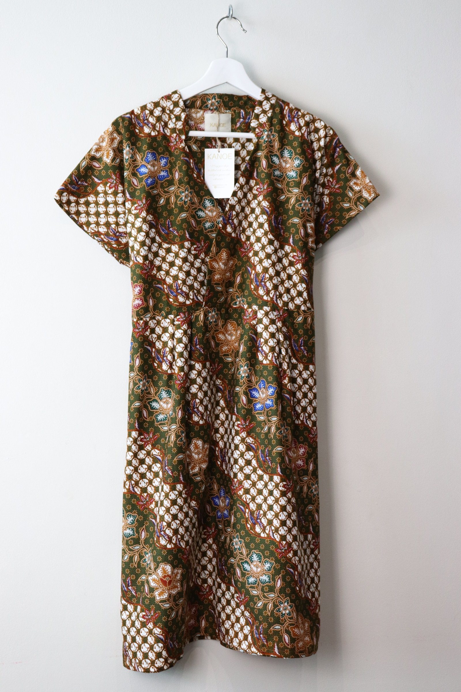 Kimono wrap dress w/ mandarin collar - Rowena