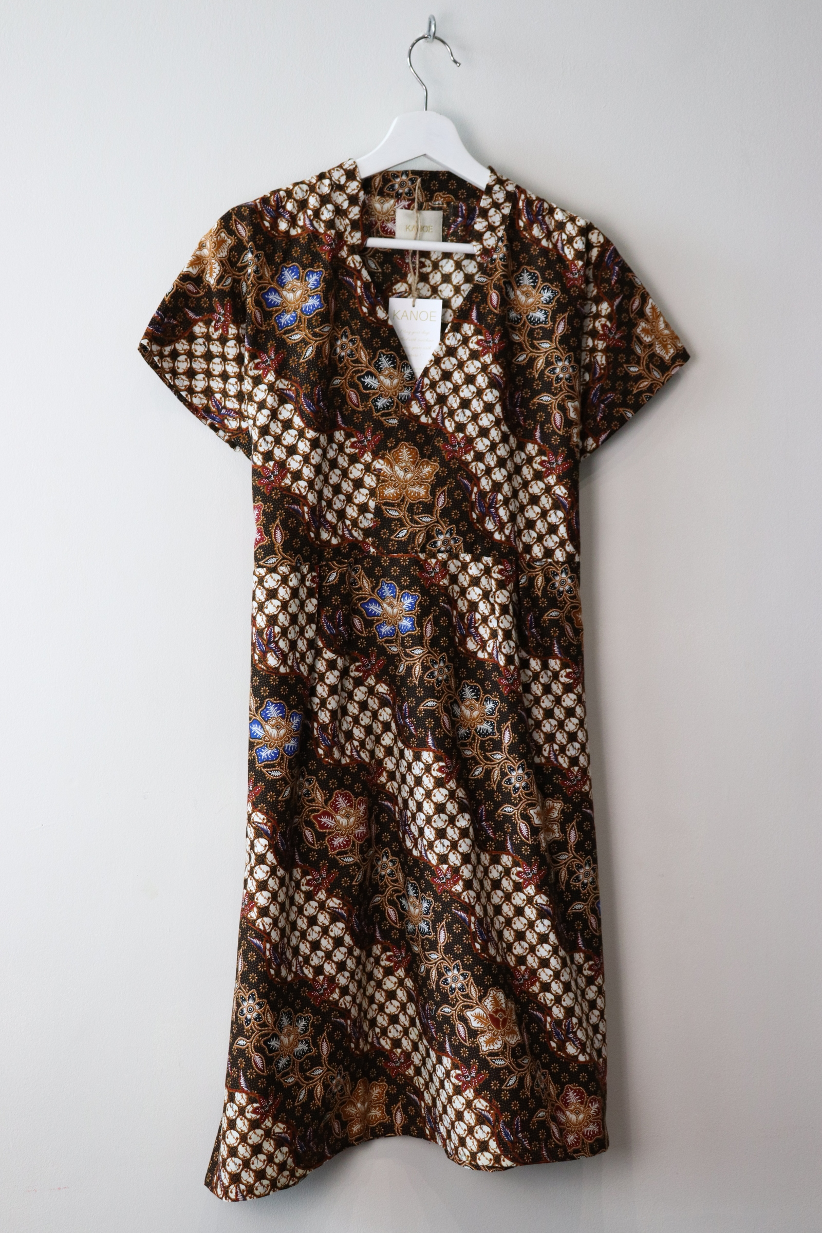 Kimono wrap dress w/ mandarin collar - Tiela
