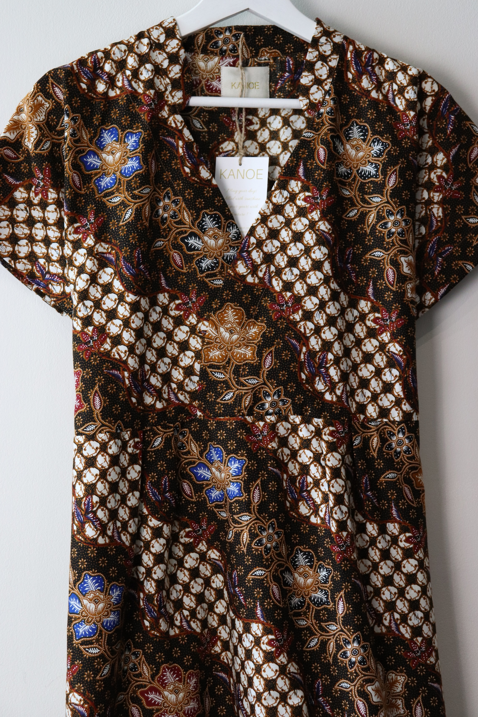 Kimono wrap dress w/ mandarin collar - Tiela