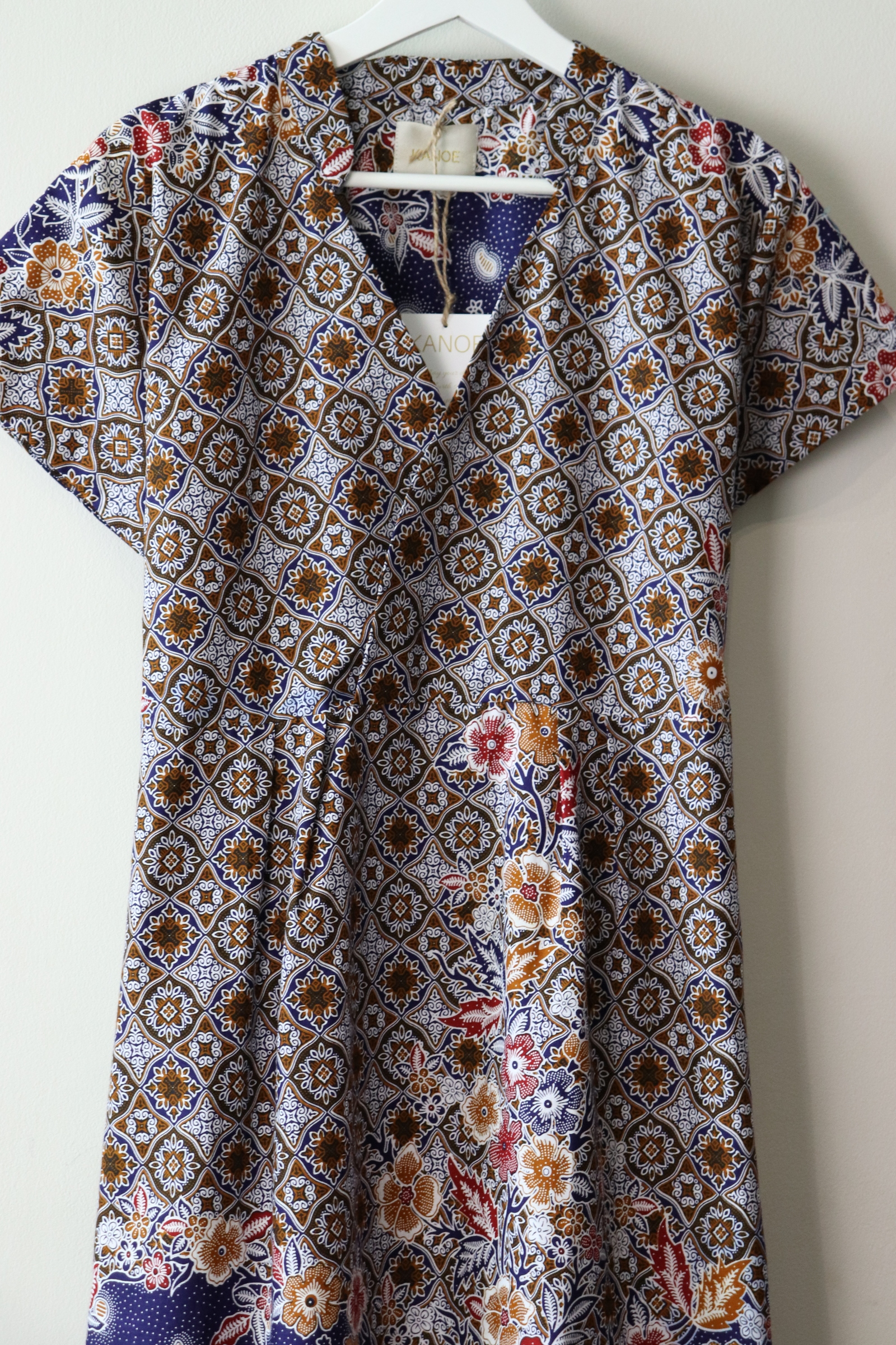 Kimono wrap dress w/ mandarin collar - Claudie