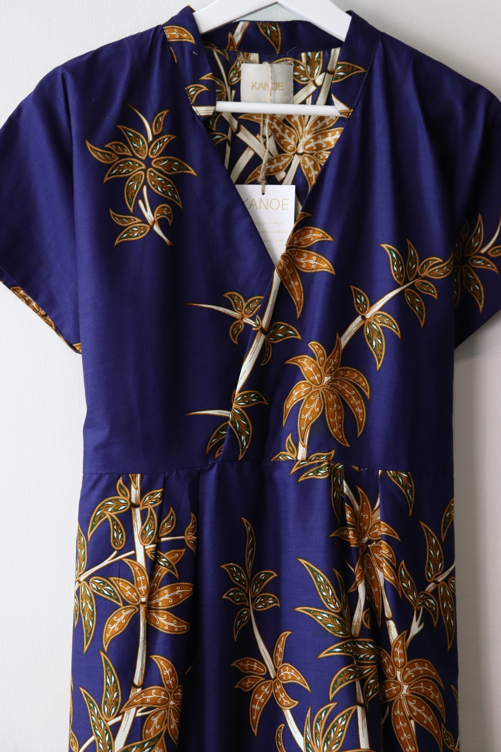 Kimono wrap dress w/ mandarin collar - Blessed