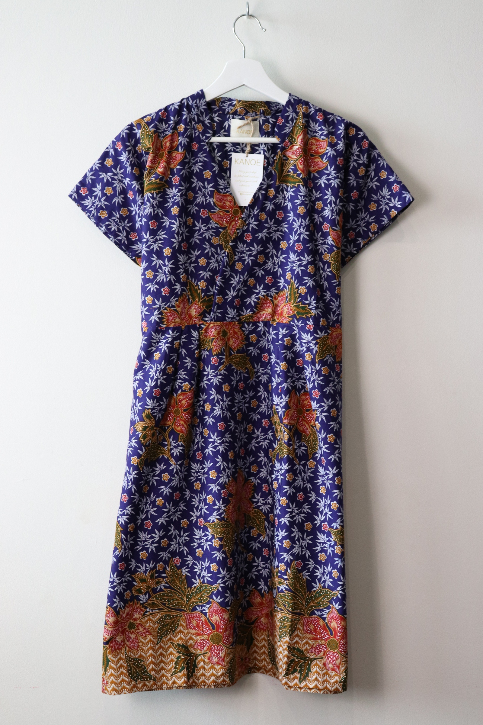 Kimono wrap dress w/ mandarin collar - Nydia