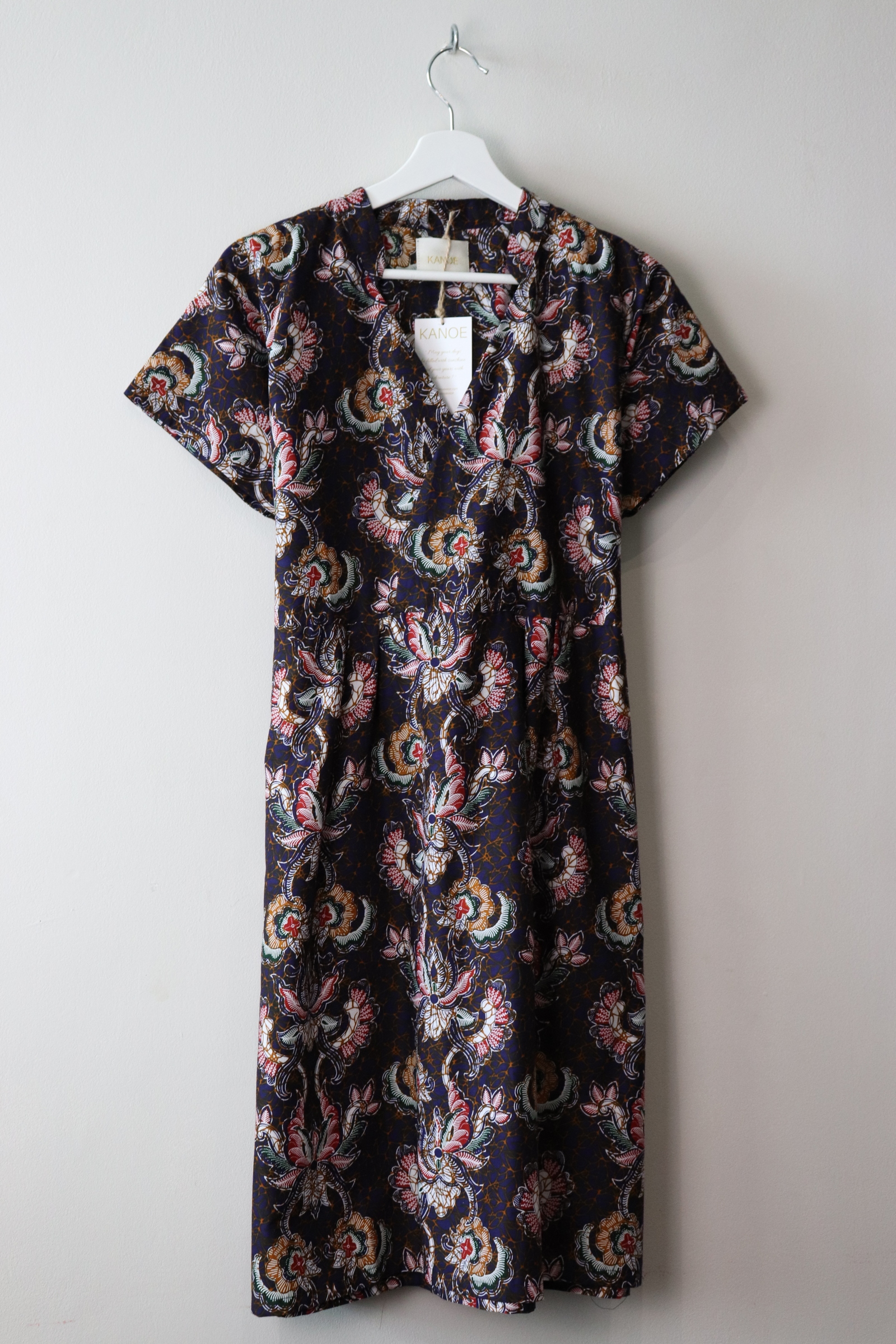 Kimono wrap dress w/ mandarin collar - Hailey