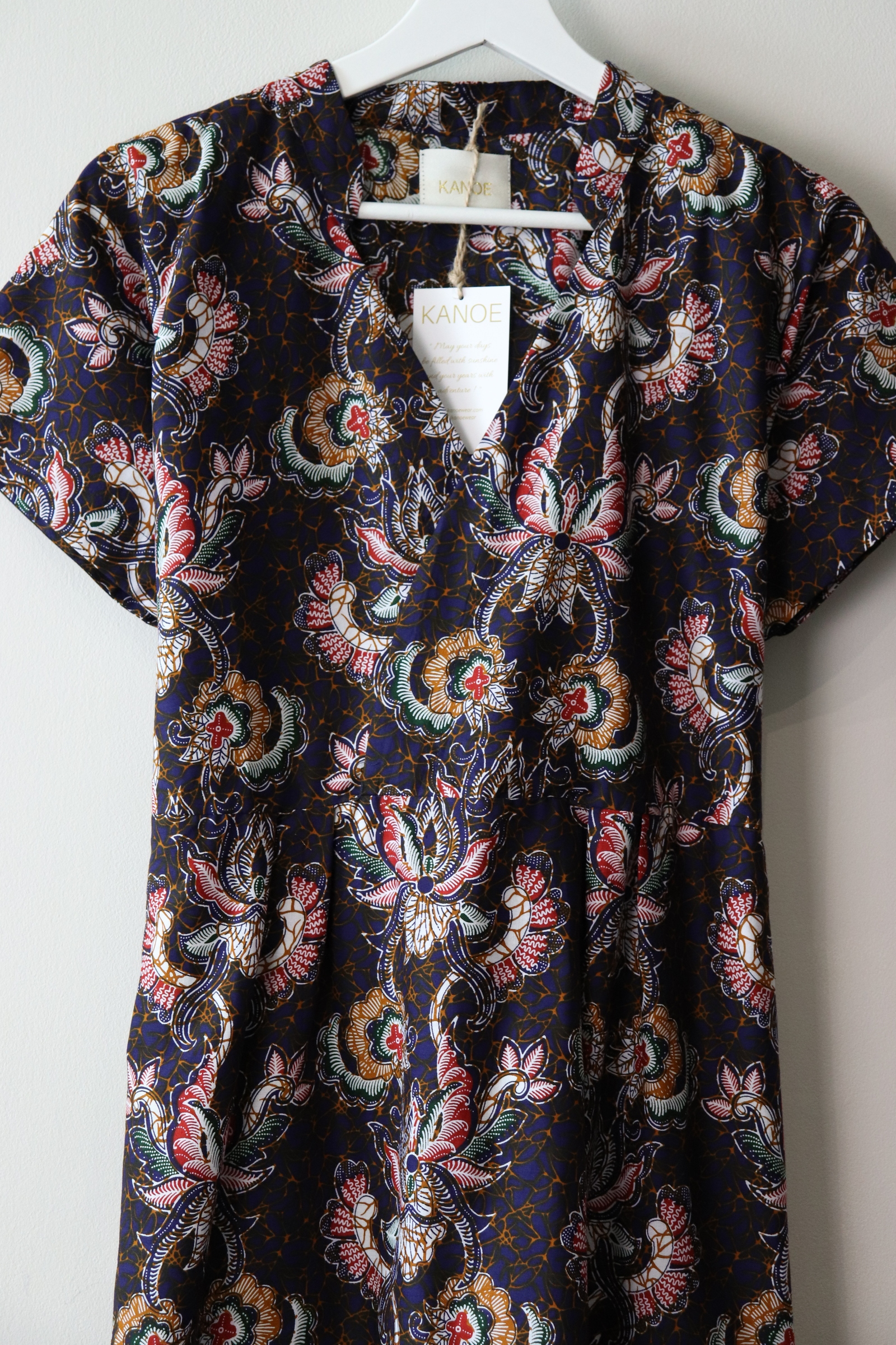 Kimono wrap dress w/ mandarin collar - Hailey