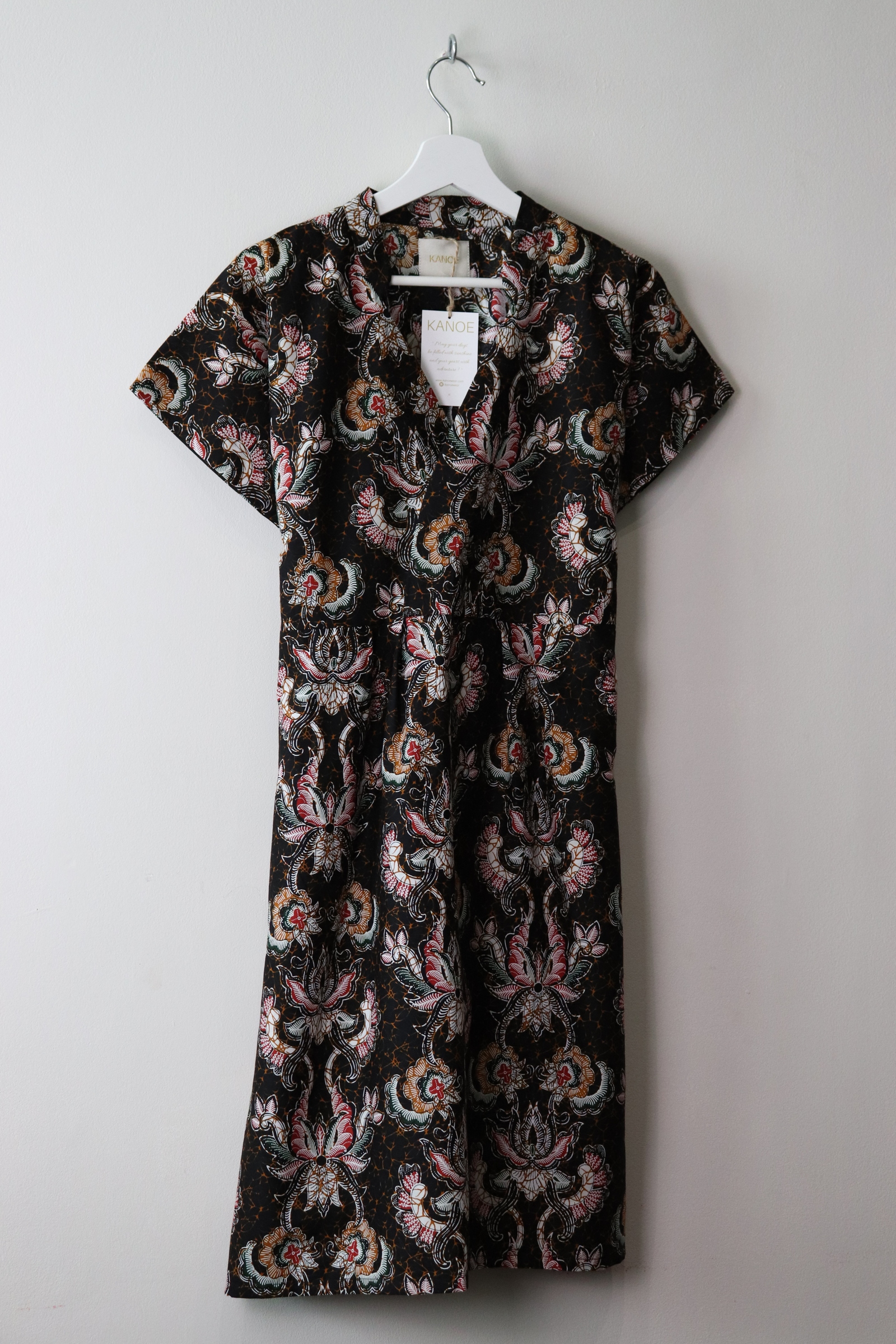 Kimono wrap dress w/ mandarin collar - Strength