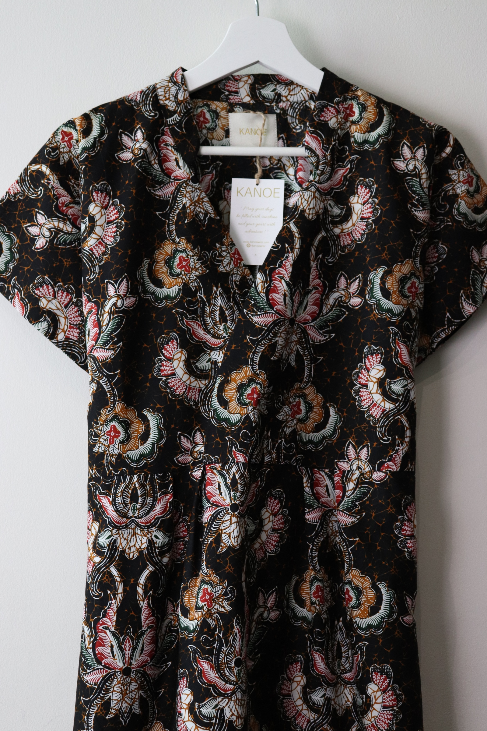 Kimono wrap dress w/ mandarin collar - Strength