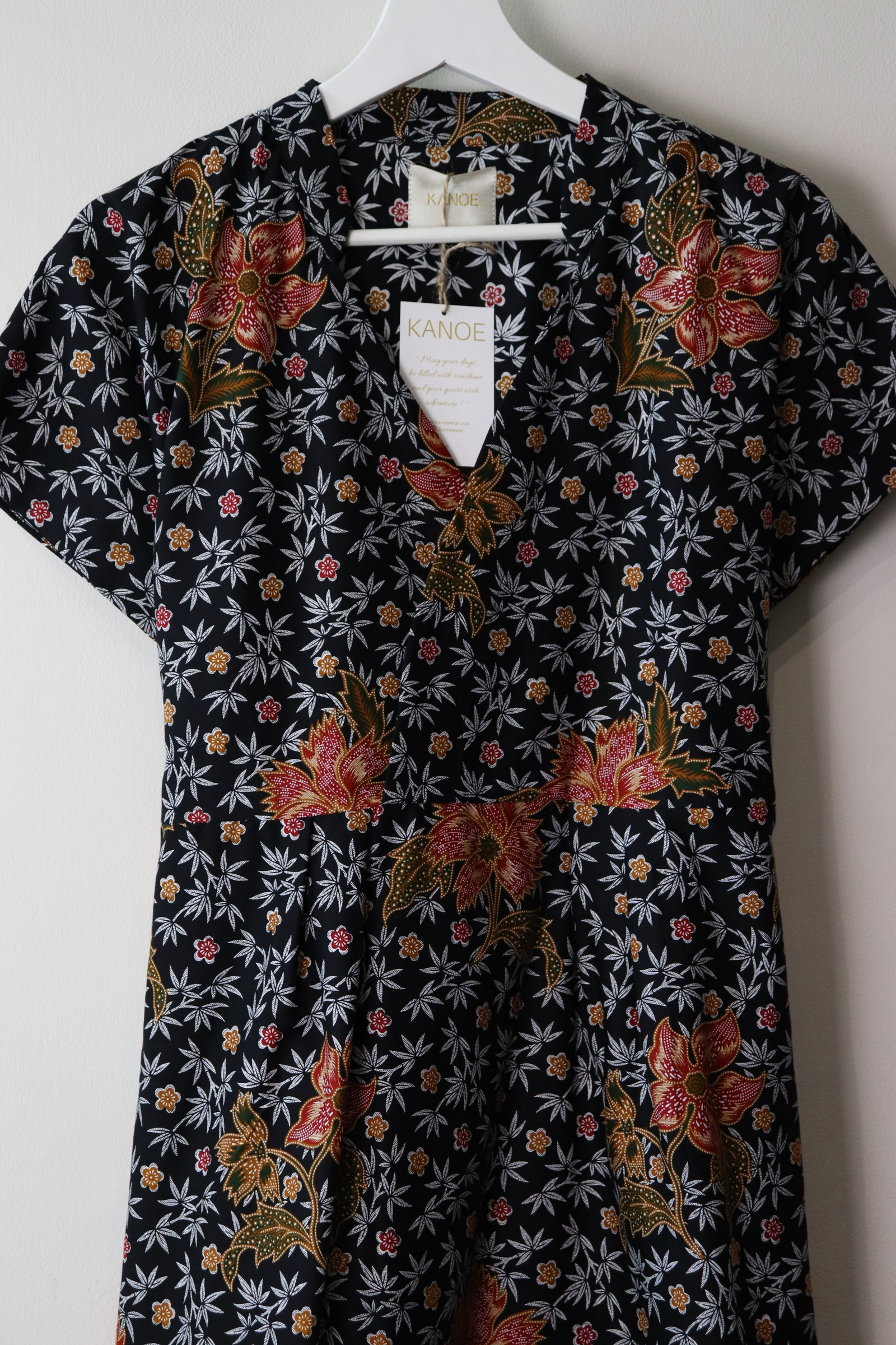 Kimono wrap dress w/ mandarin collar - Trust