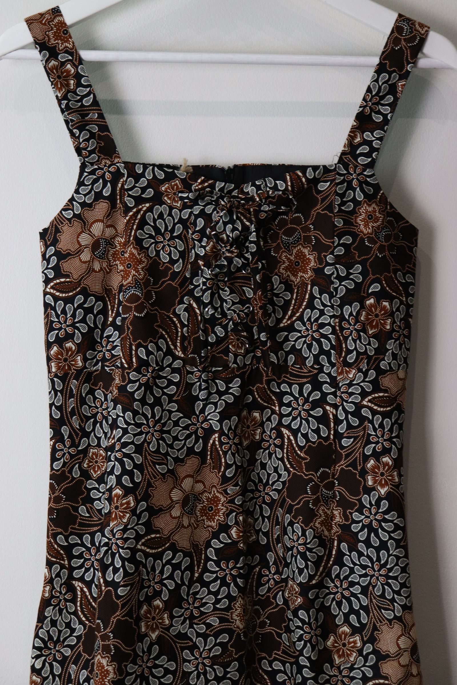 Batik Lace up Dress - Liana