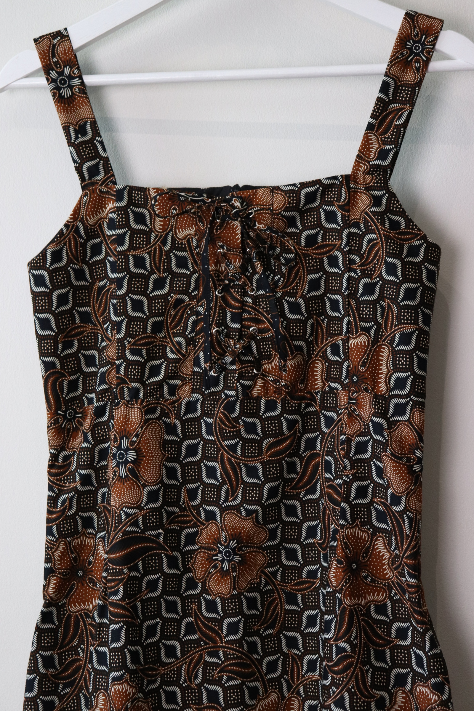 Batik Lace up Dress - Mai