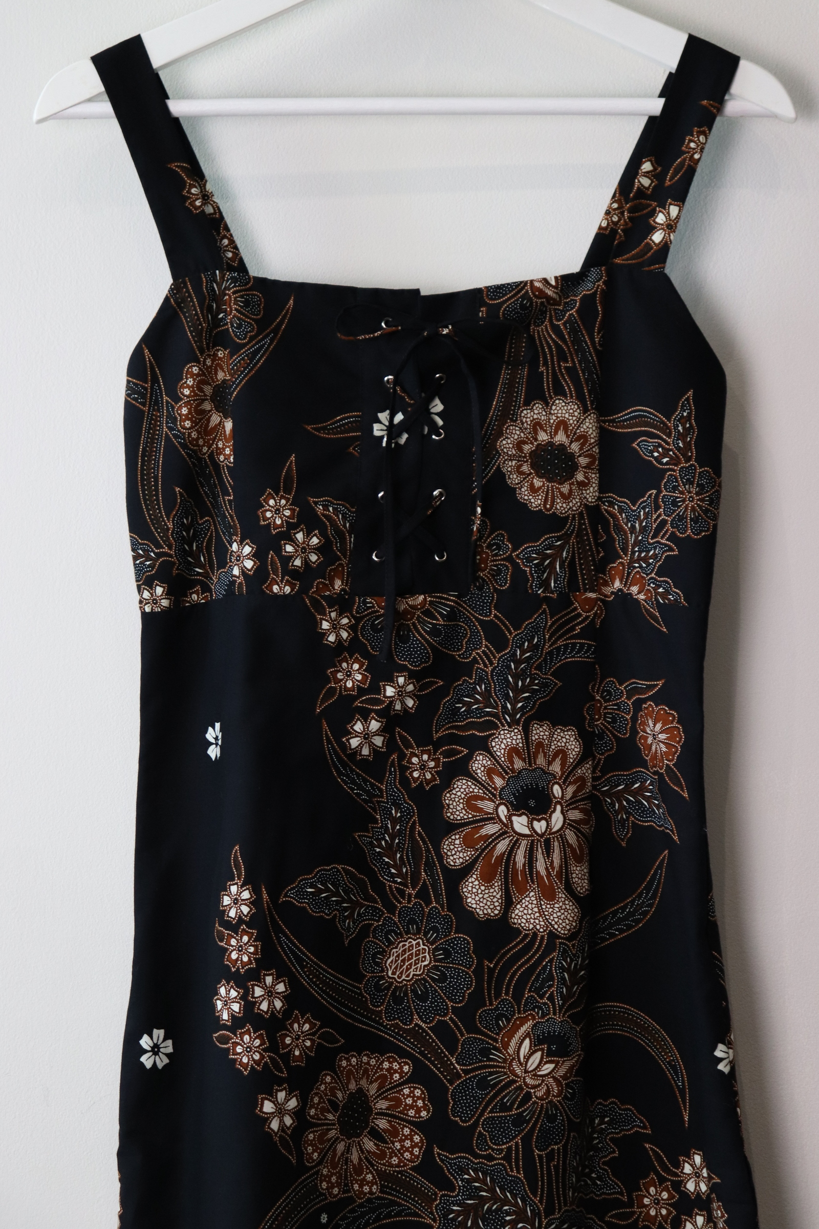 Batik Lace up Dress - Kiara