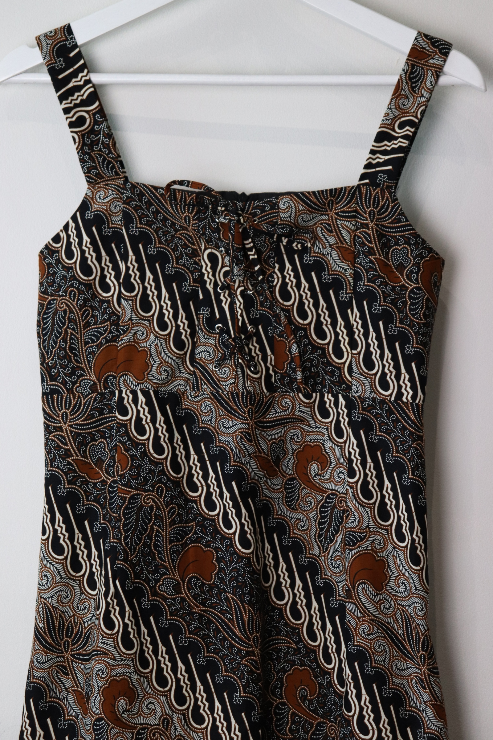 Batik Lace up Dress - Jolie