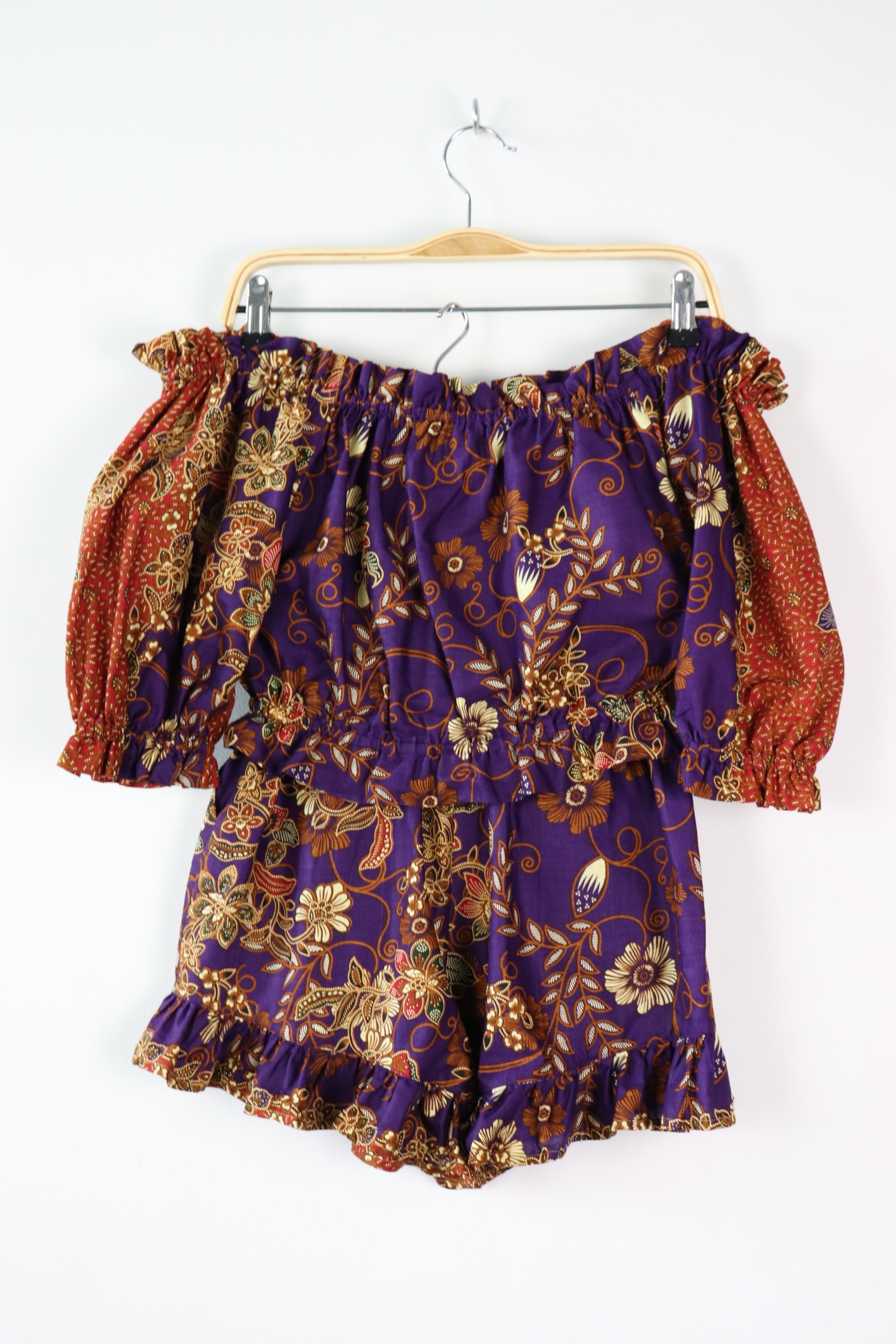Batik Lounge Set - Aira ( Purple )