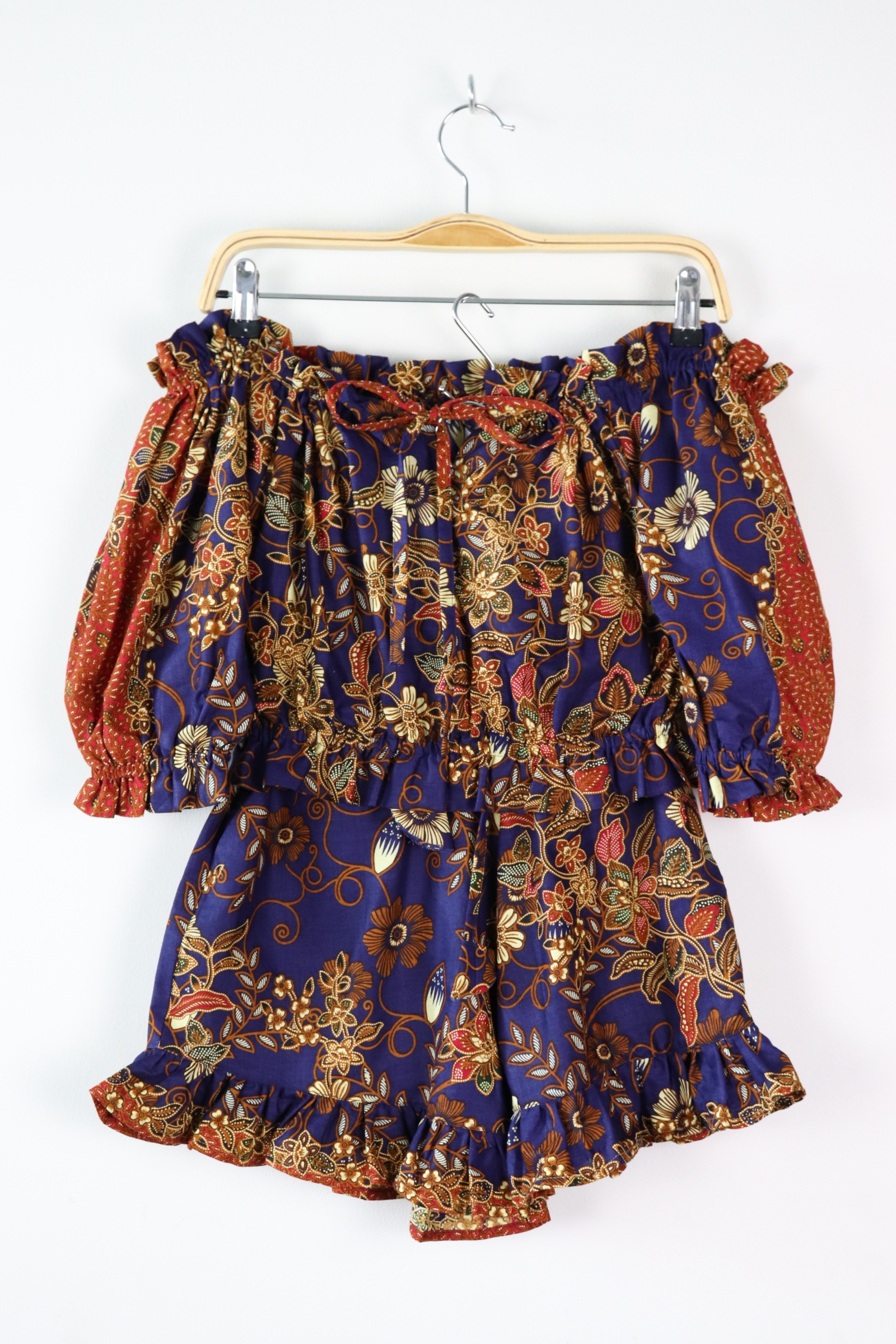 Batik Lounge Set - Aira ( Blue )